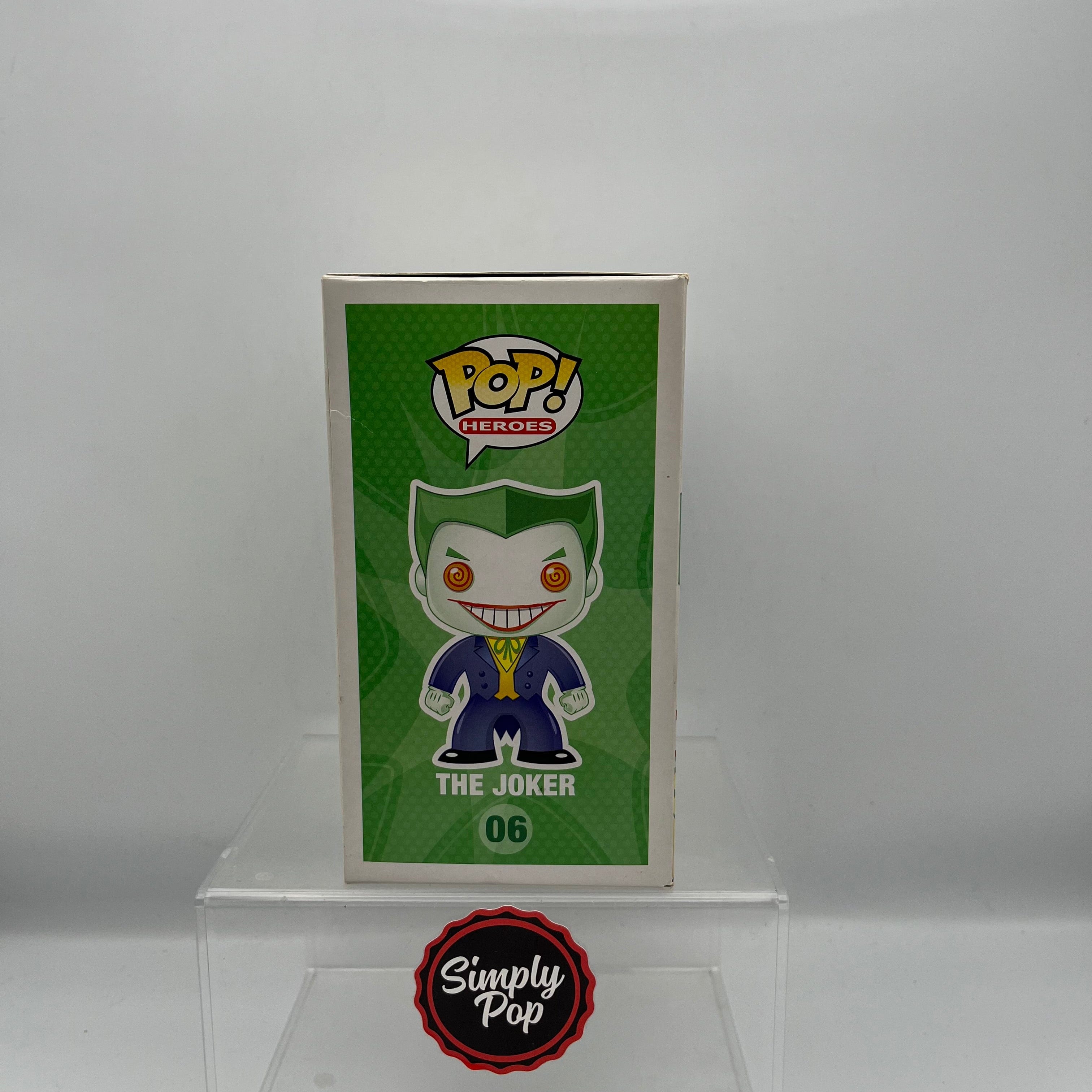 Funko Pop The Joker Bobble - Head #06 DC Universe Rare Vaulted Purple Suit - Damaged
