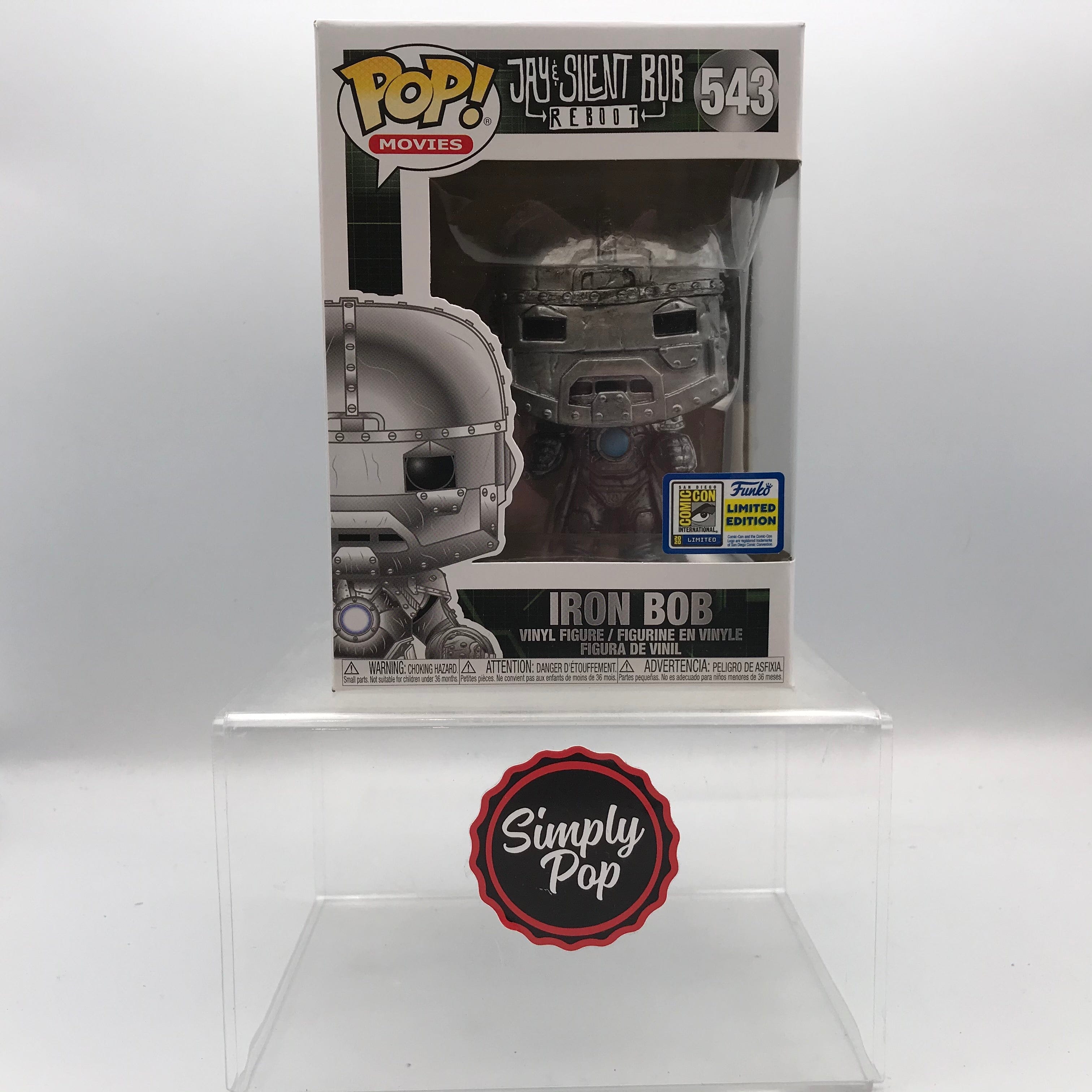 Funko Pop Iron Bob #543 2020 Official Con Sticker SDCC Jay & Silent Bob Reboot