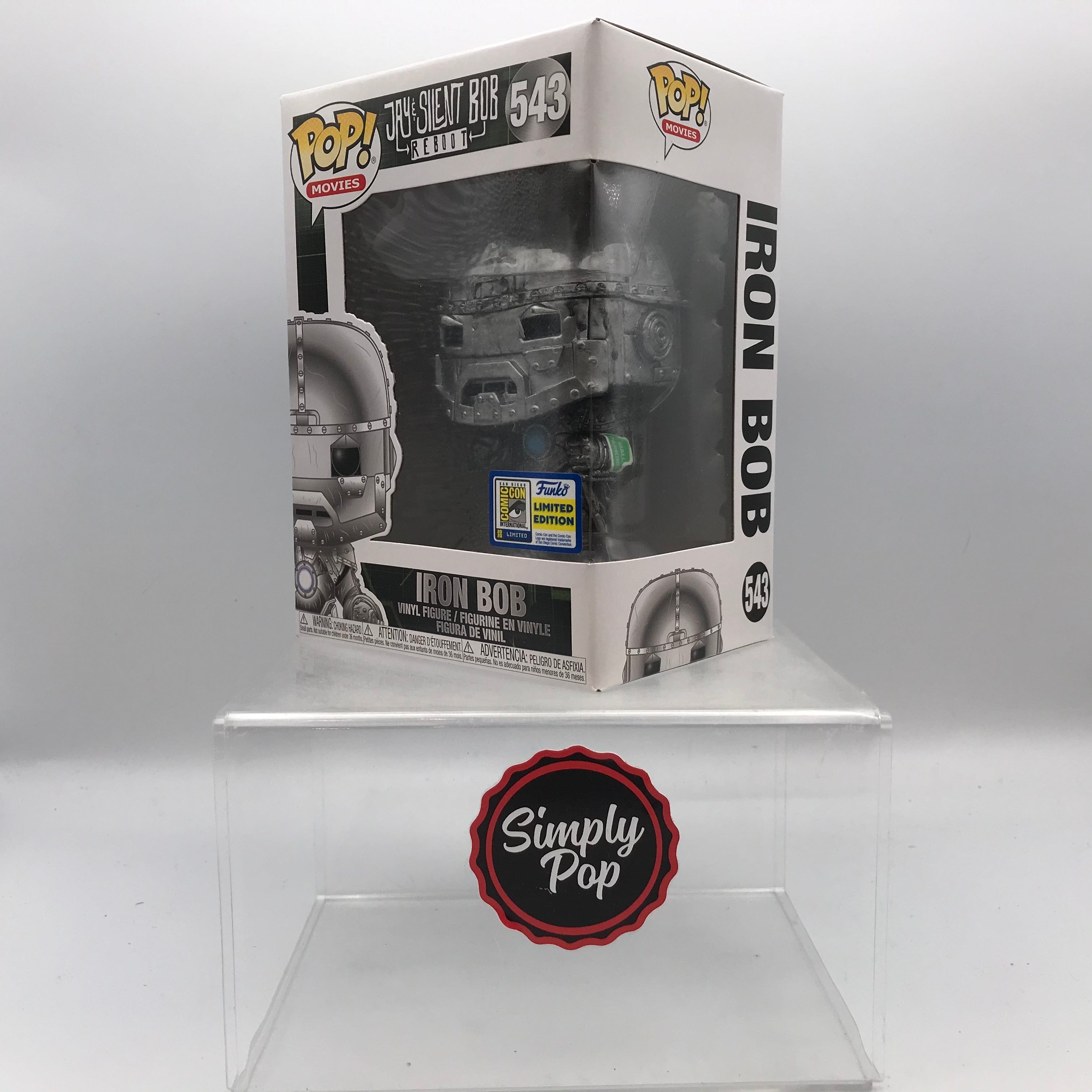 Funko Pop Iron Bob #543 2020 Official Con Sticker SDCC Jay & Silent Bob Reboot