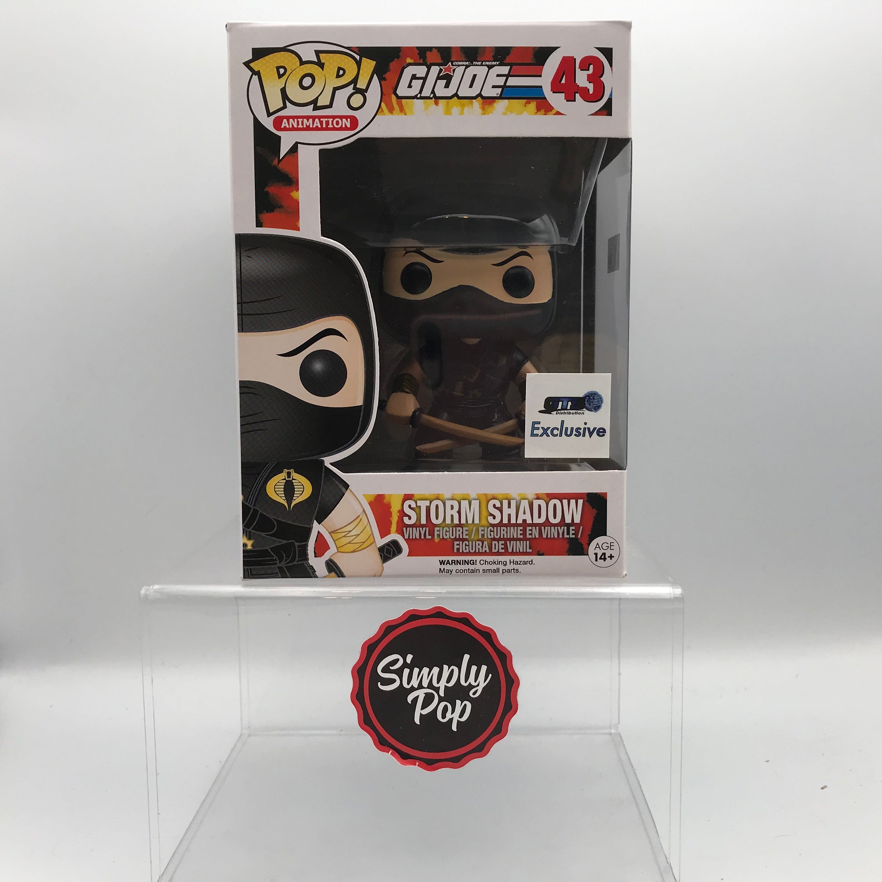 Funko Pop Storm Shadow Ninja - Ku #43 GTS Distribution Exclusive Vaulted Grail G.I. Joe Animation
