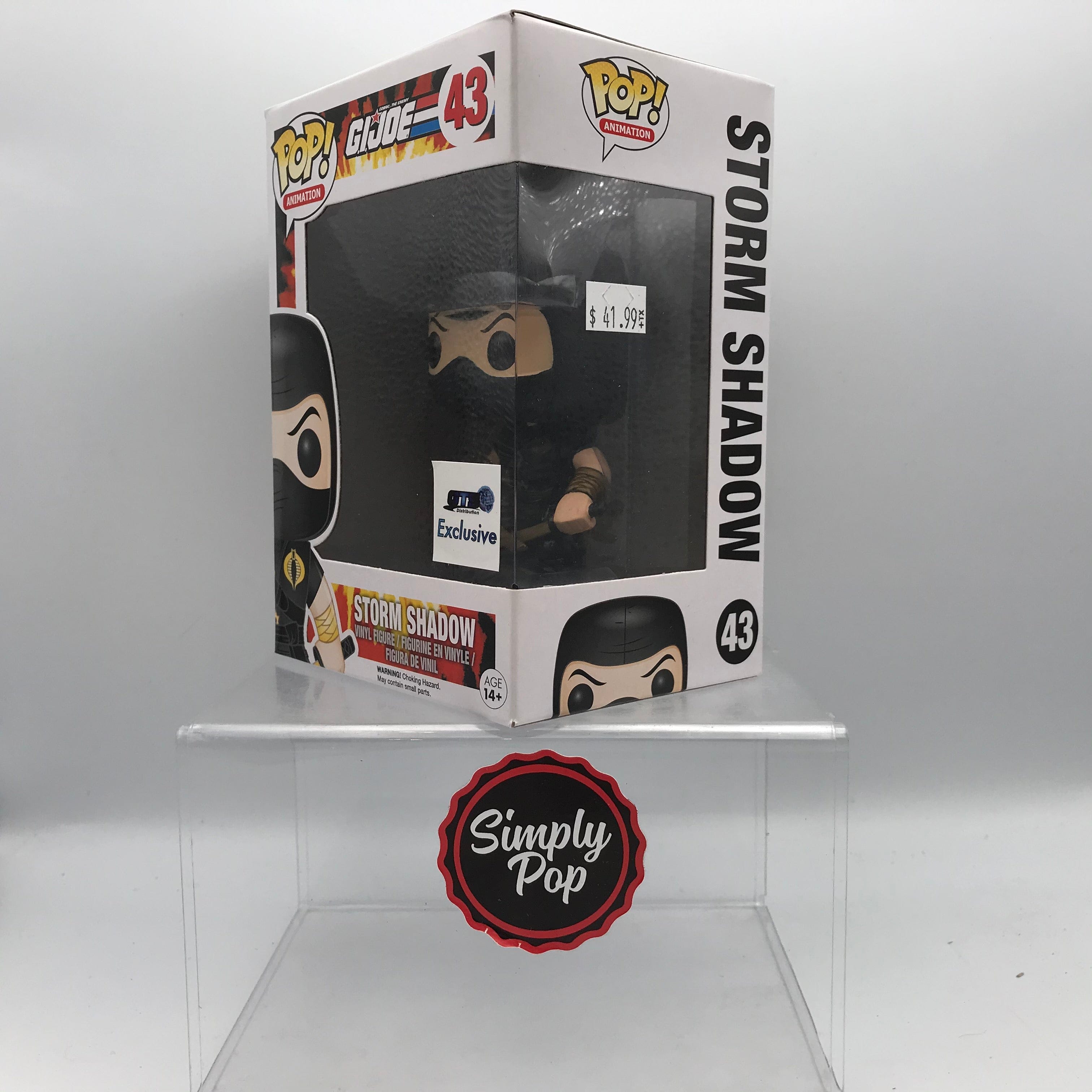 Funko Pop Storm Shadow Ninja - Ku #43 GTS Distribution Exclusive Vaulted Grail G.I. Joe Animation
