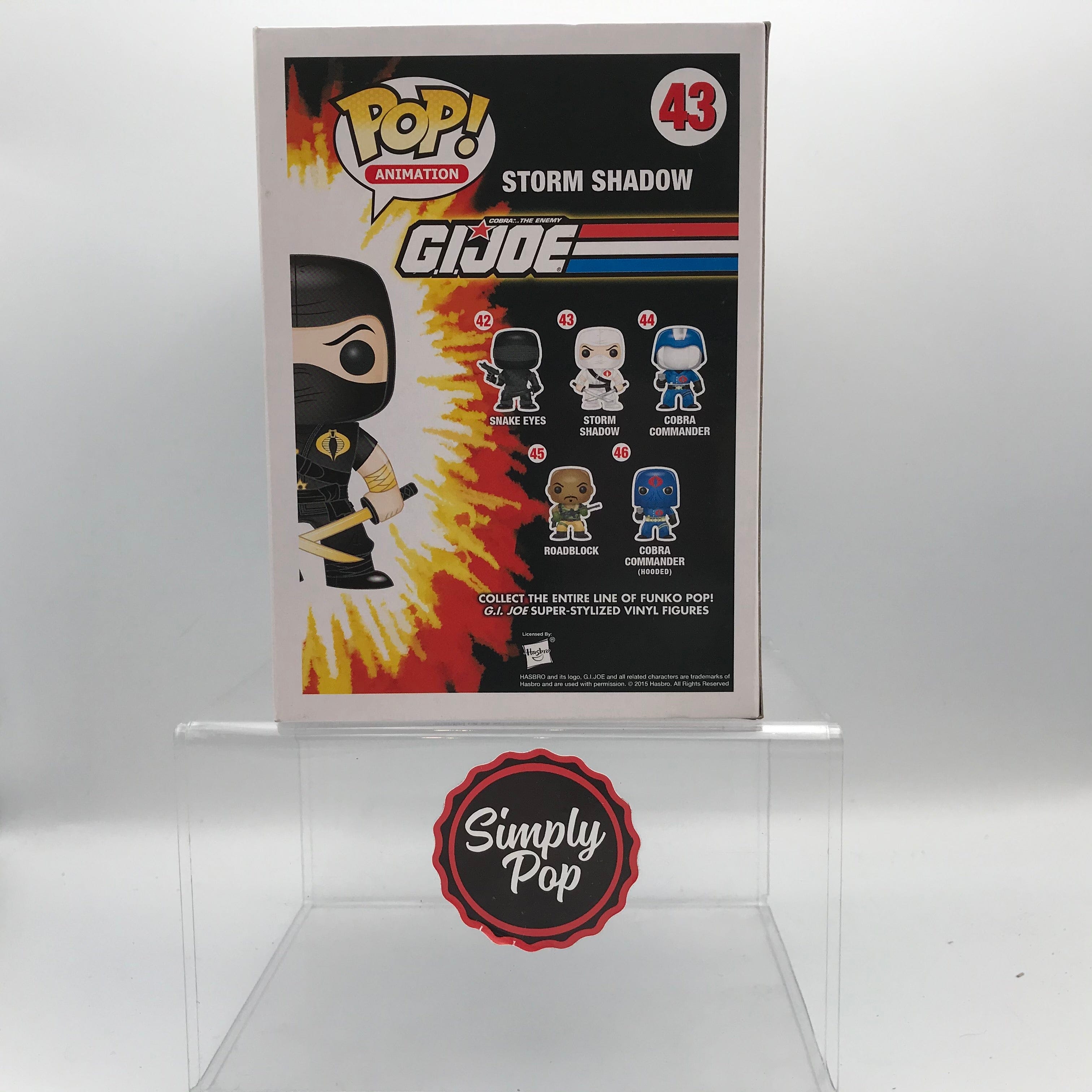 Funko Pop Storm Shadow Ninja - Ku #43 GTS Distribution Exclusive Vaulted Grail G.I. Joe Animation