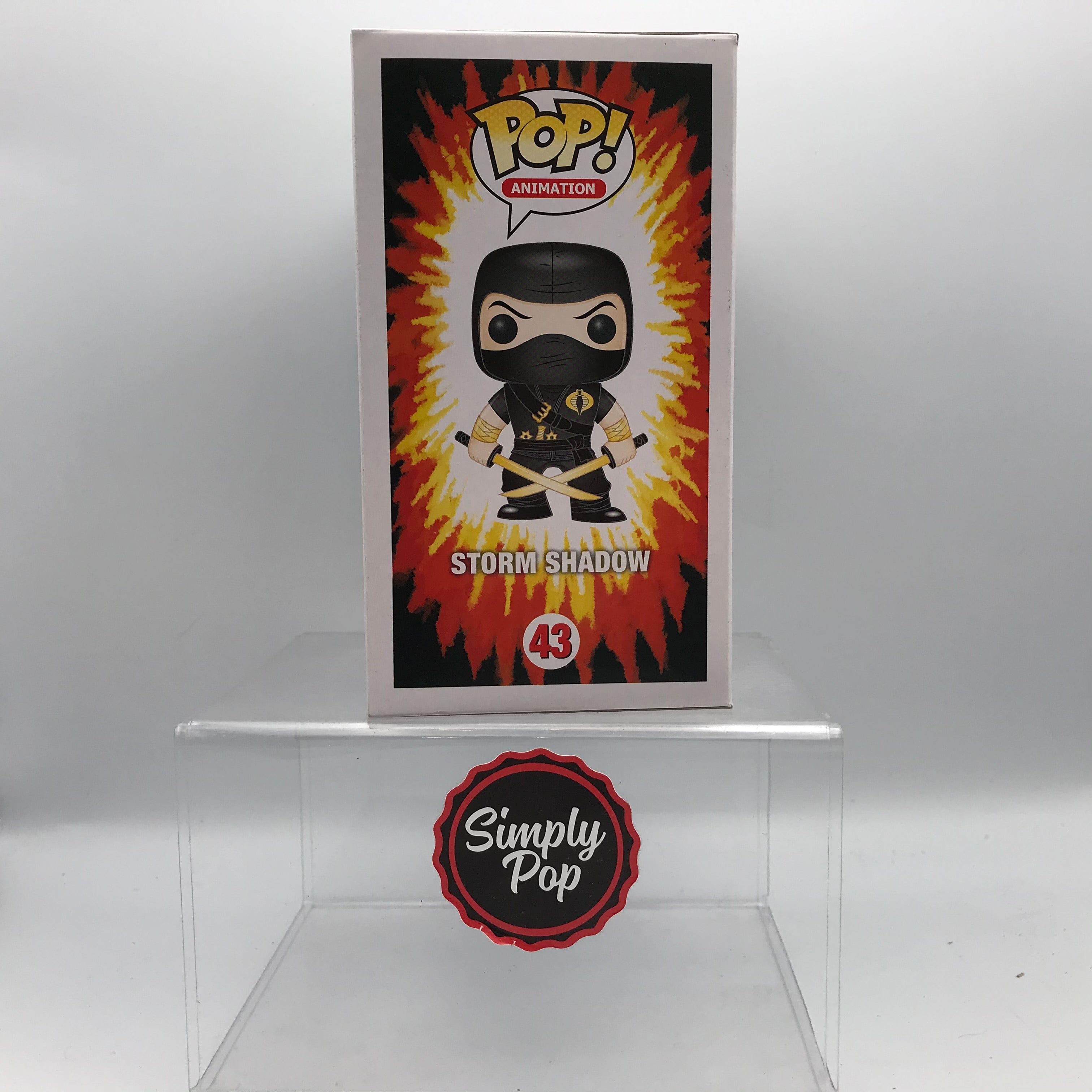 Funko Pop Storm Shadow Ninja - Ku #43 GTS Distribution Exclusive Vaulted Grail G.I. Joe Animation