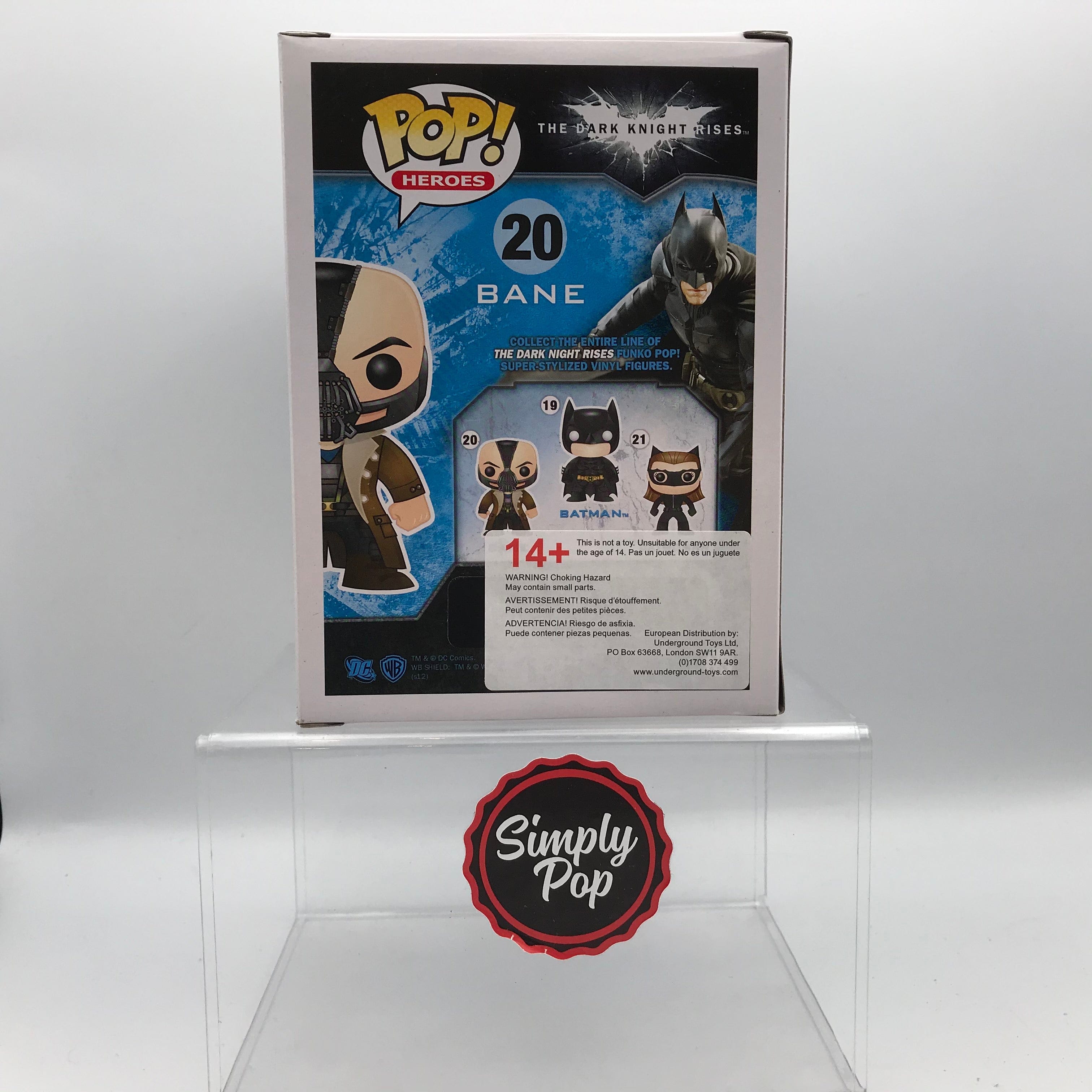 Funko Pop Bane #20 The Dark Knight Rises Vaulted Grail DC Heroes