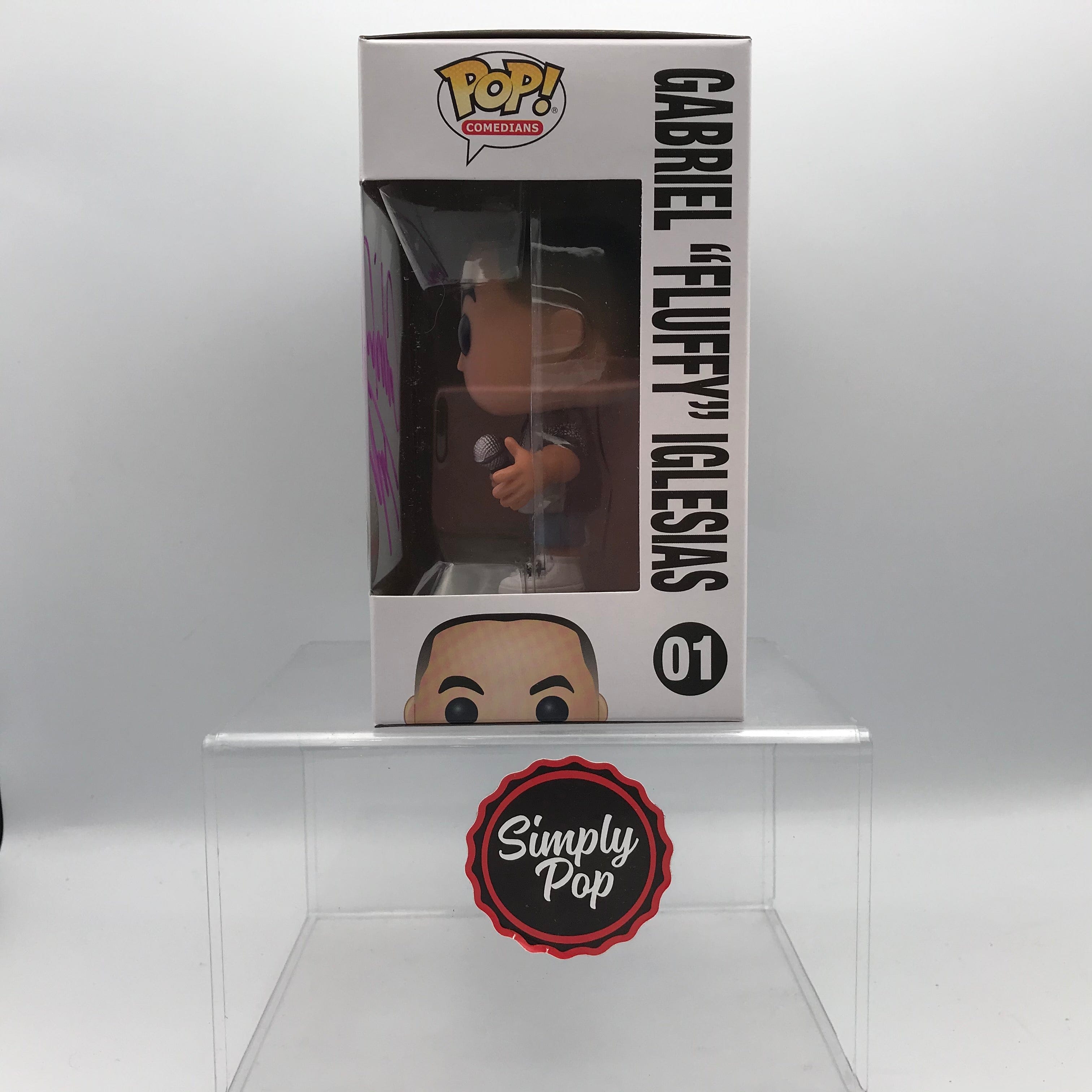 Funko Pop Gabriel Fluffy Iglesias #01 Comedians Shop Exclusive Autographed / Signed