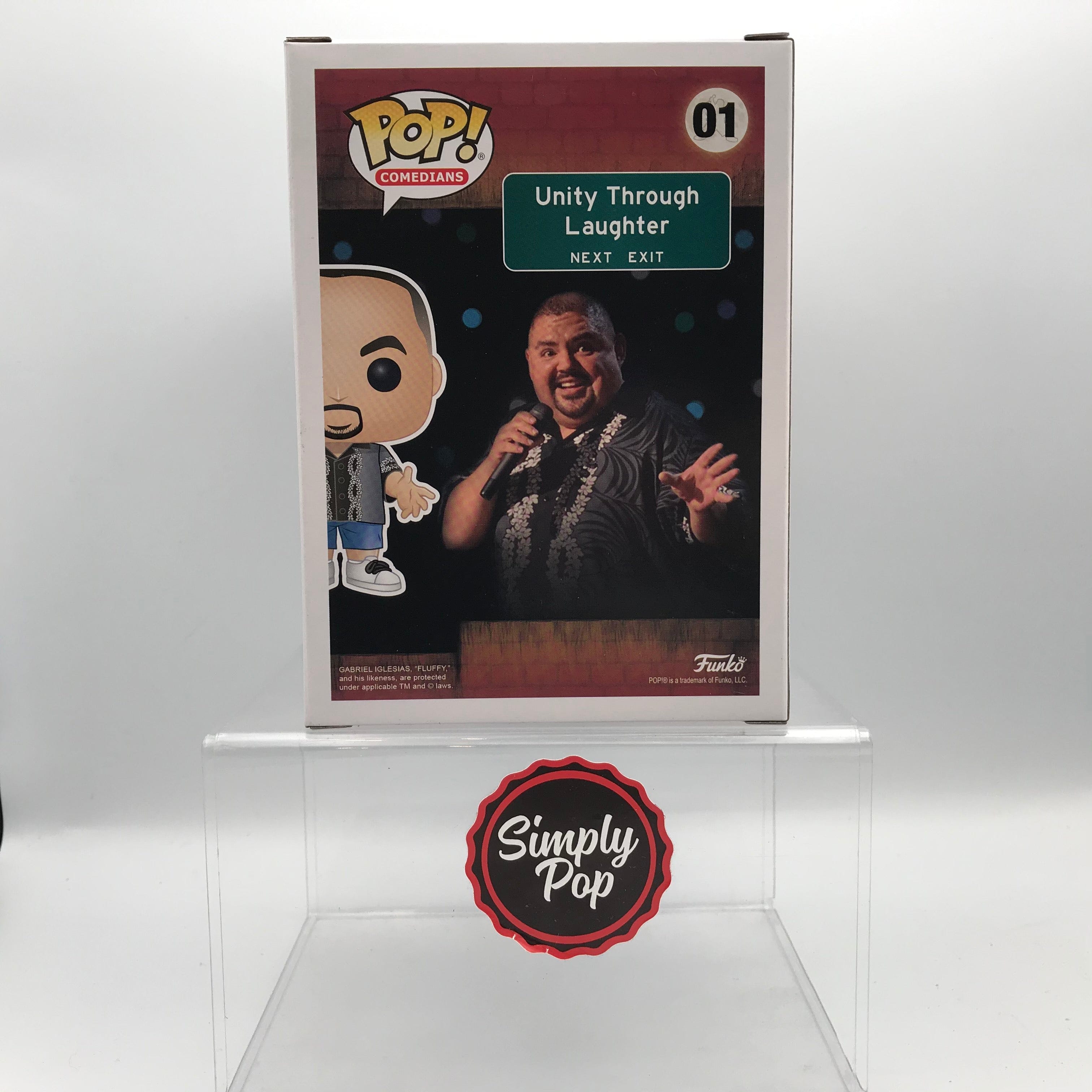 Funko Pop Gabriel Fluffy Iglesias #01 Comedians Shop Exclusive Autographed / Signed