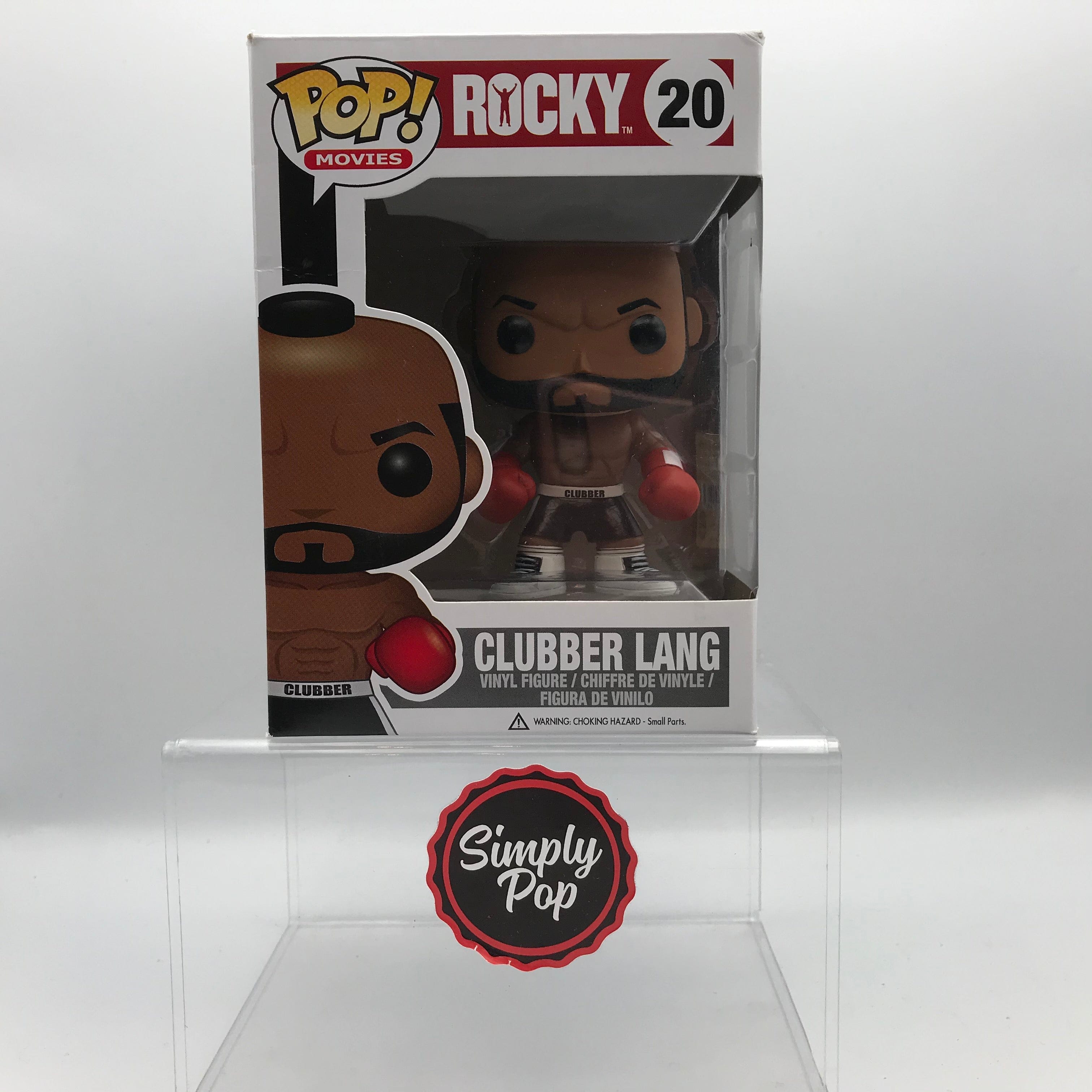 Funko Pop Clubber Lang #20 Movies Rocky Vaulted Grail With Hard Stack - B