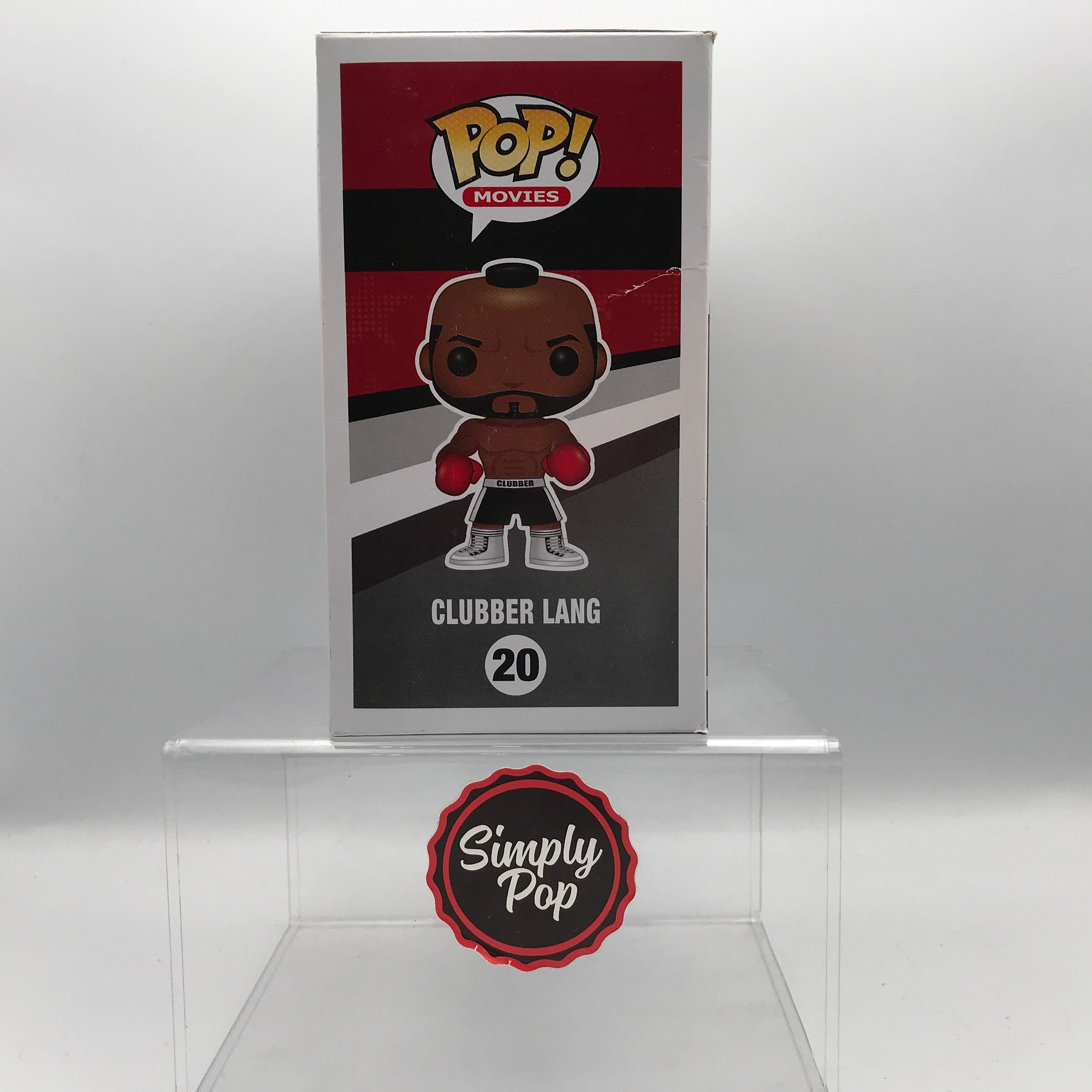 Funko Pop Clubber Lang #20 Movies Rocky Vaulted Grail With Hard Stack - B