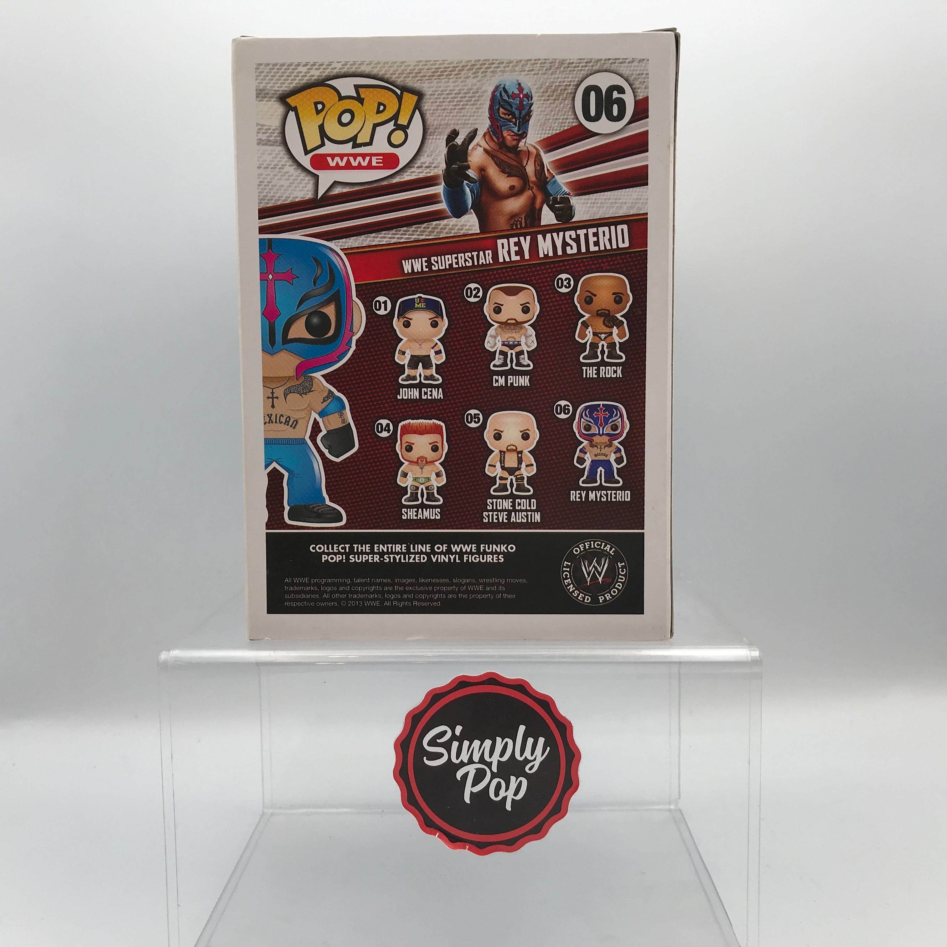 Funko Pop Rey Mysterio (Light Blue) #06 7 - Eleven Exclusive WWE Vaulted - B