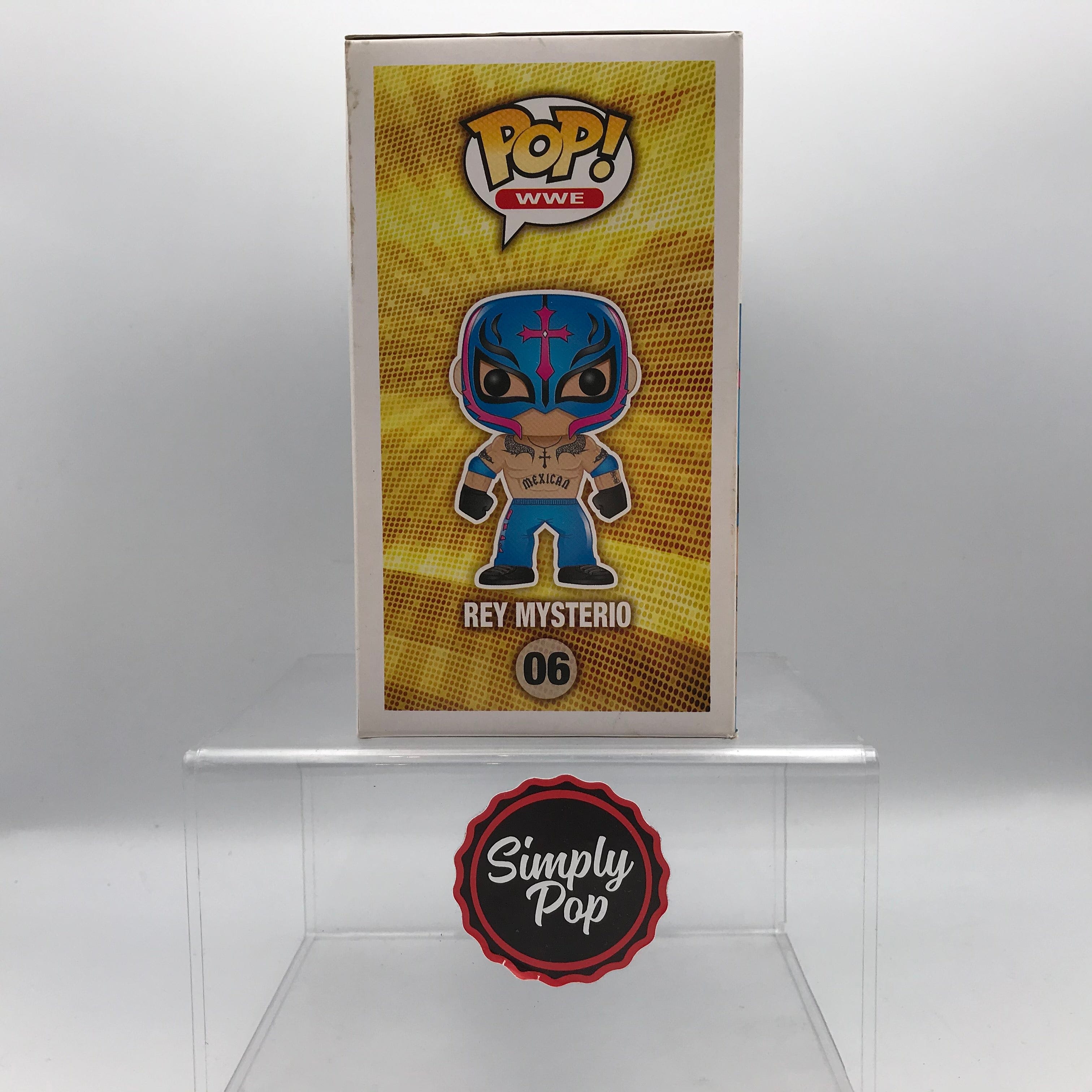Funko Pop Rey Mysterio (Light Blue) #06 7 - Eleven Exclusive WWE Vaulted - B