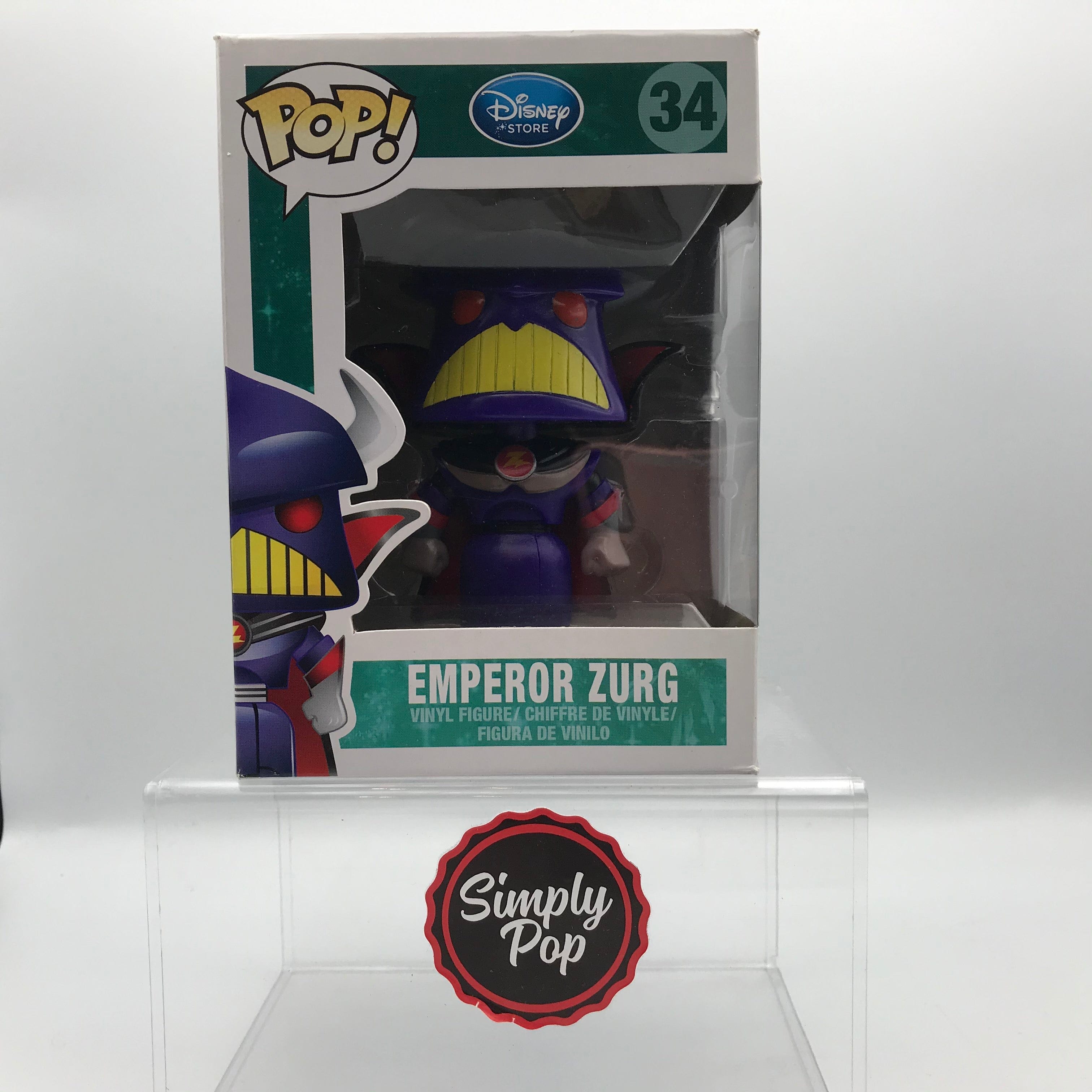 Funko Pop Emperor Zurg #34 Non - Bobble Head Disney Store Exclusive Vaulted Grail