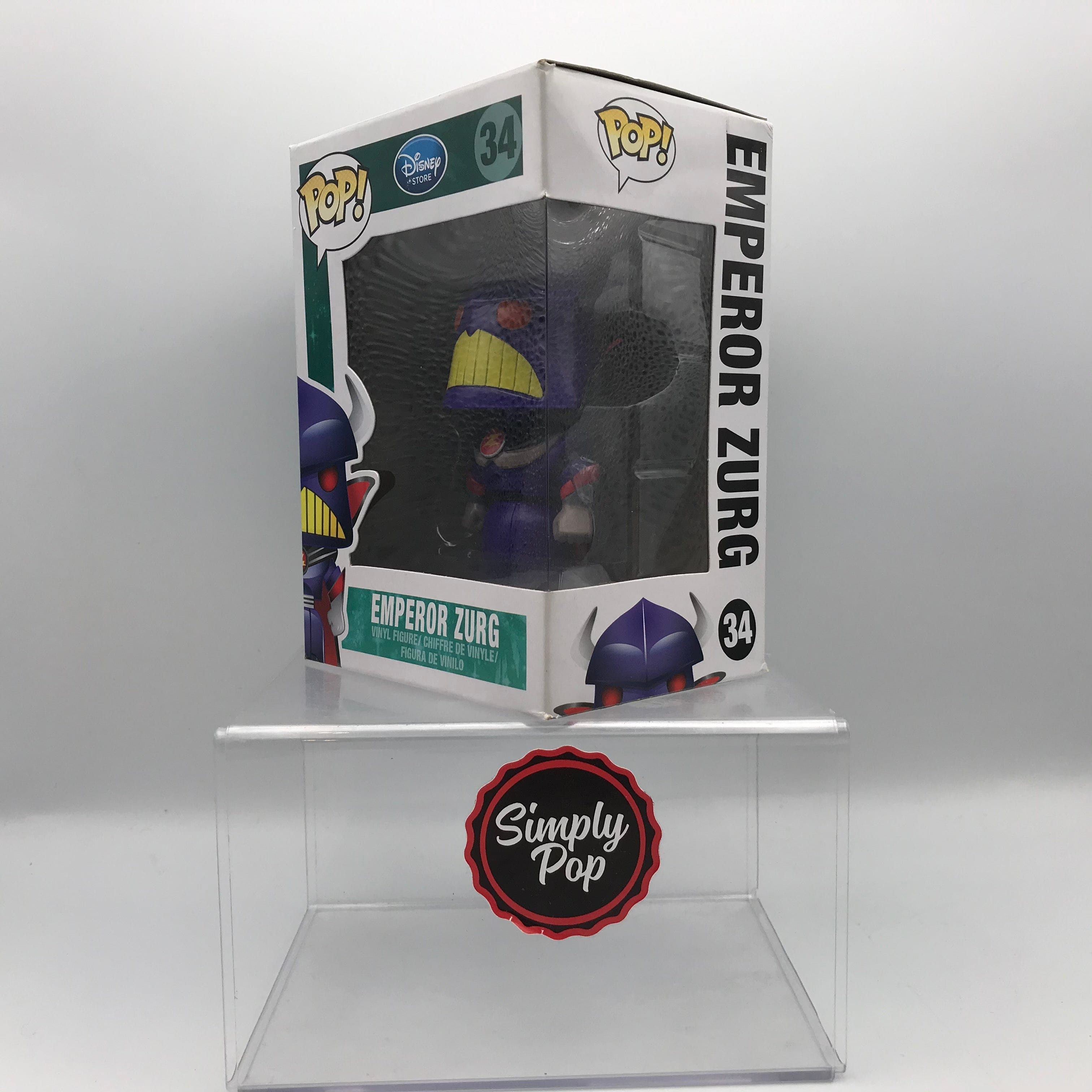 Funko Pop Emperor Zurg #34 Non - Bobble Head Disney Store Exclusive Vaulted Grail