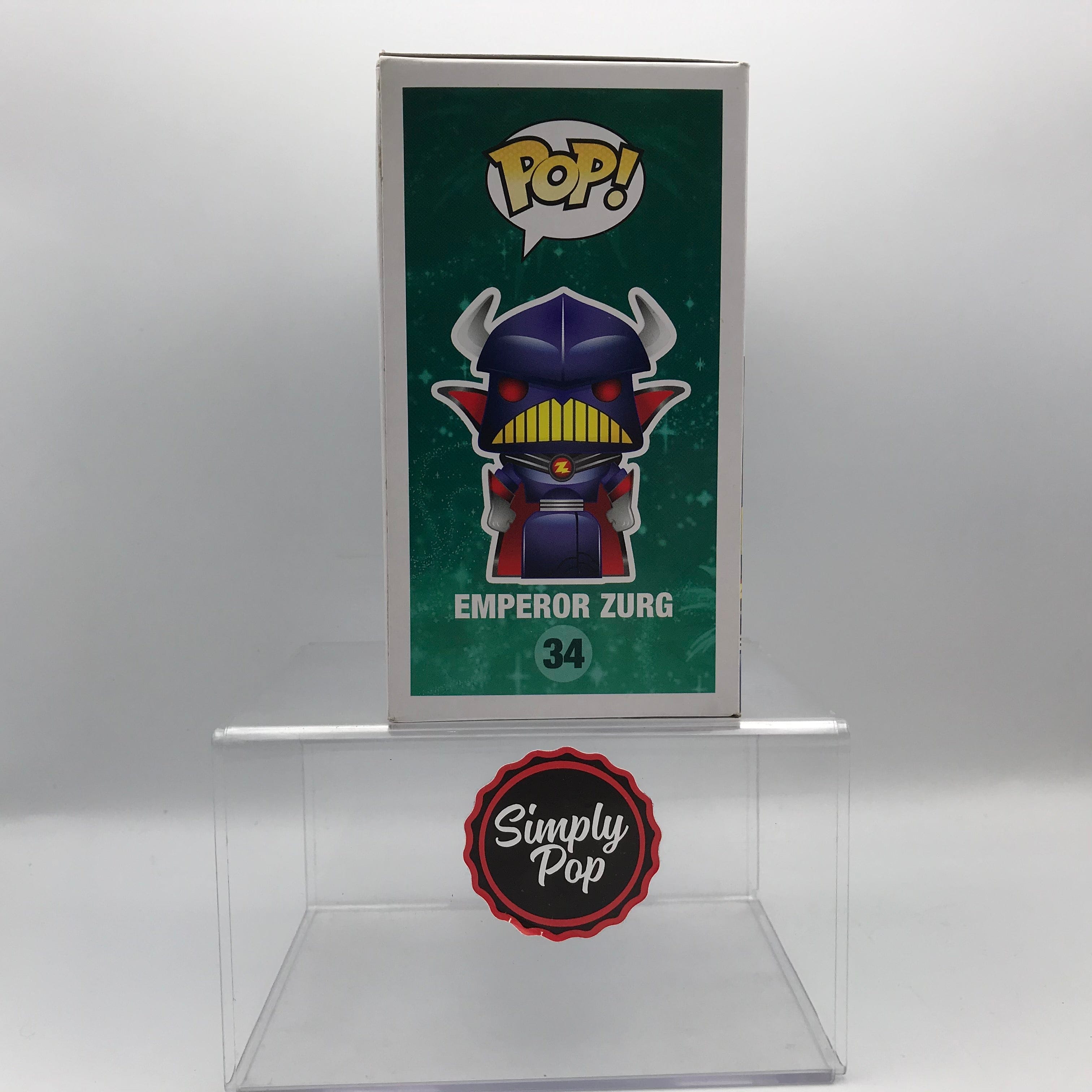 Funko Pop Emperor Zurg #34 Non - Bobble Head Disney Store Exclusive Vaulted Grail