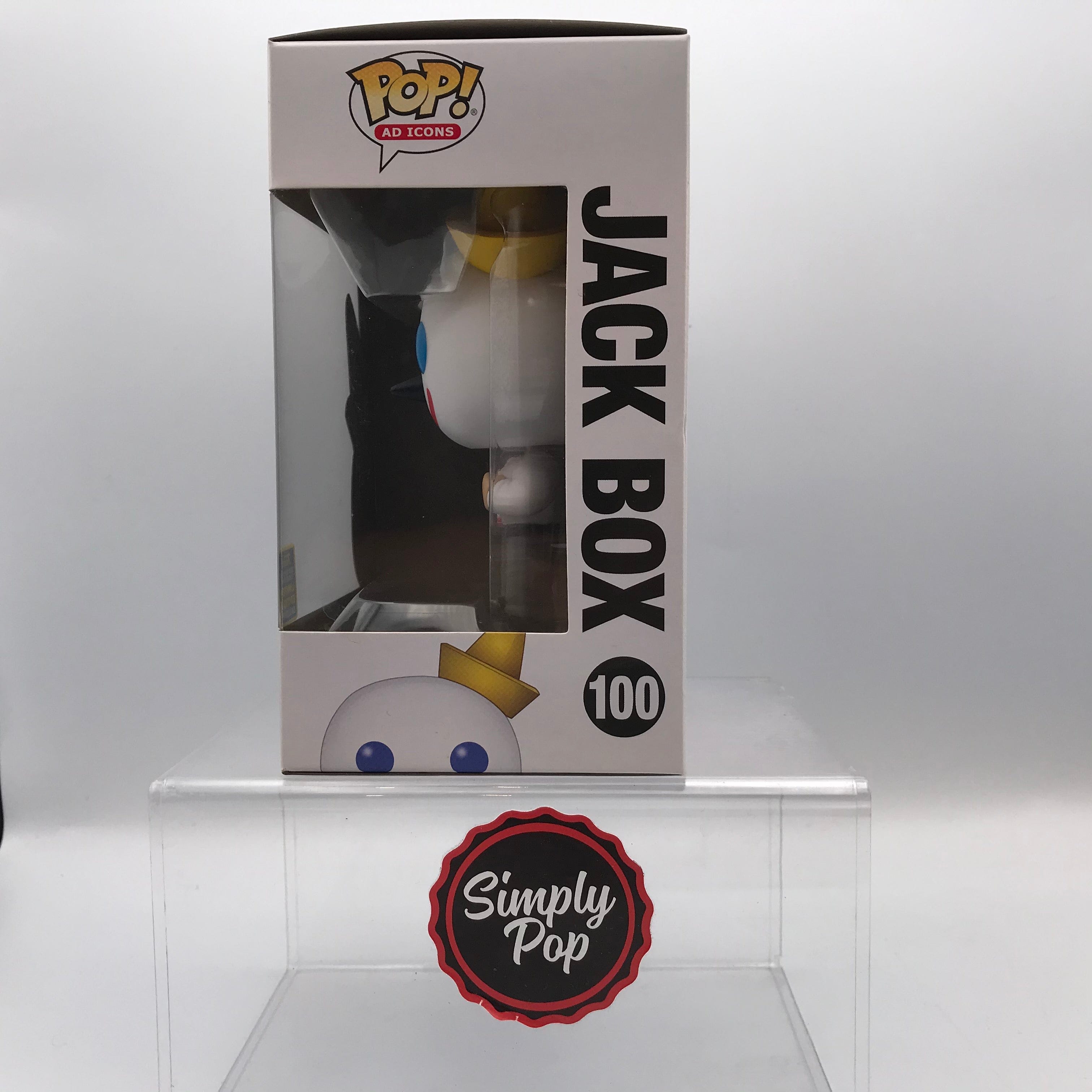 Funko Pop Jack Box #100 Ad Icons Jack In The Box 2020 SDCC Convention Exclusive