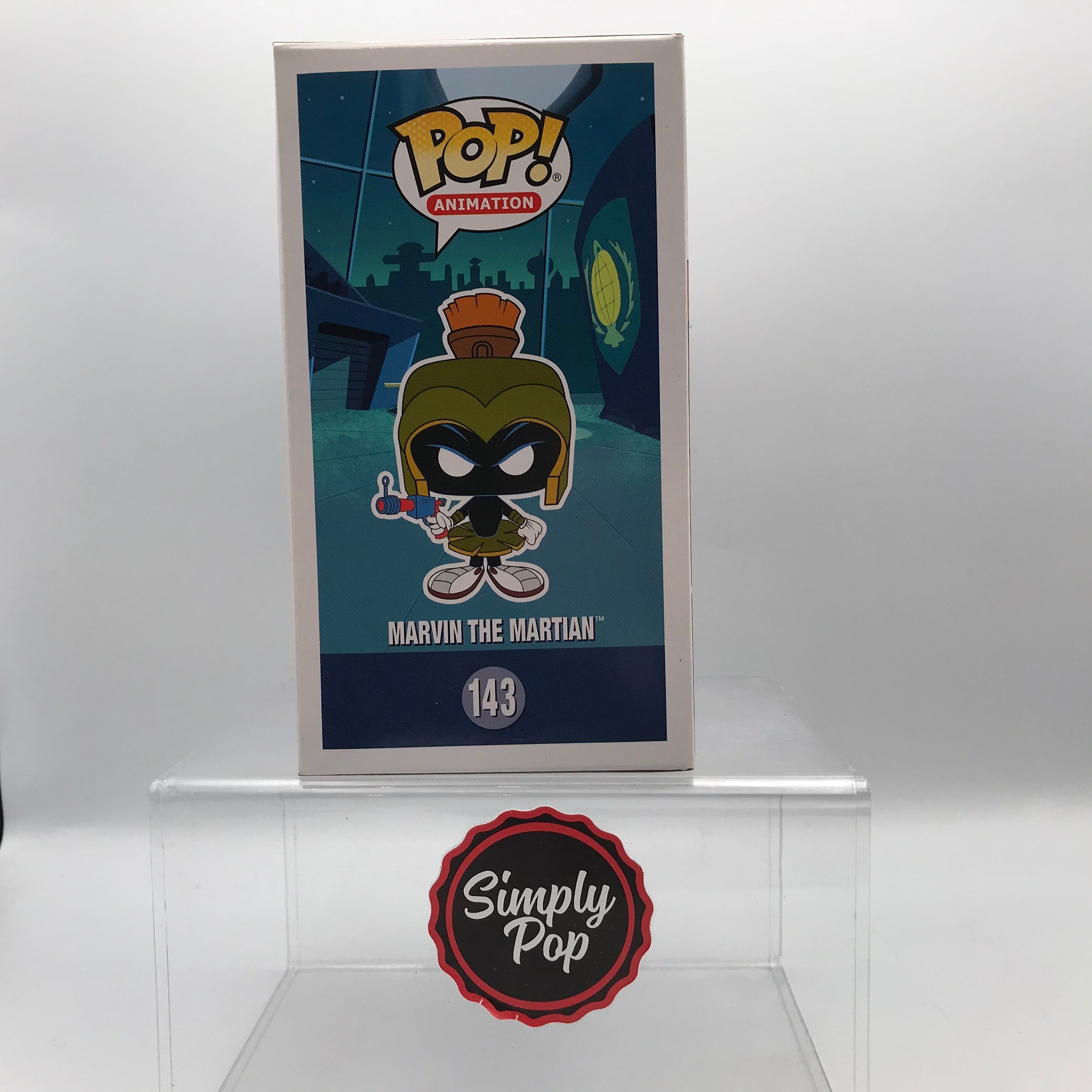 Funko Pop Marvin The Martian #143 Neon Magenta 2500 Pcs Limited Edition Duck Dodgers Animation
