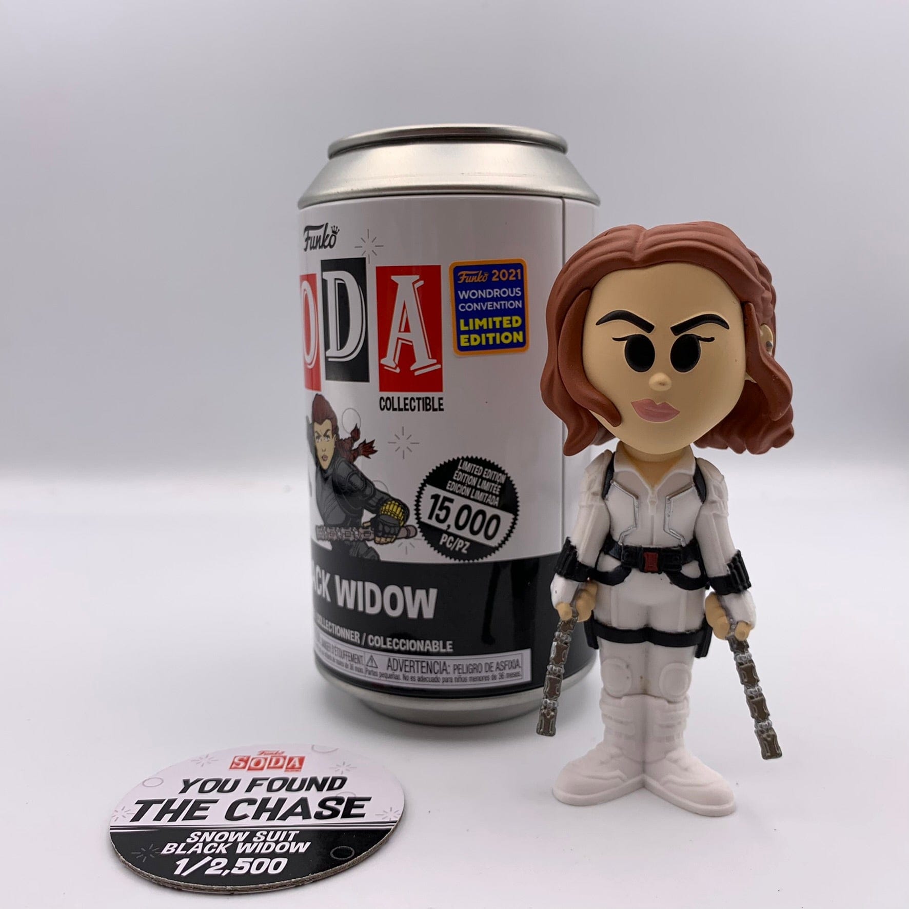 Funko Pop Soda Black Widow Chase Limited Edition 15,000 pcs 2021 Wondrous Convention