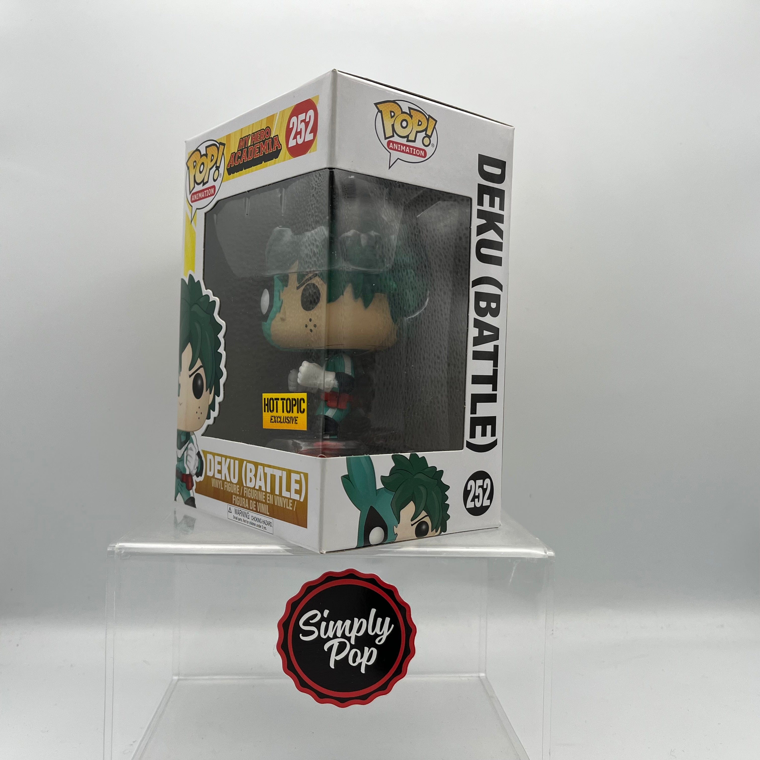 Funko Pop Deku (Battle) #252 First Run 2017 Hot Topic Exclusive My Hero Academia