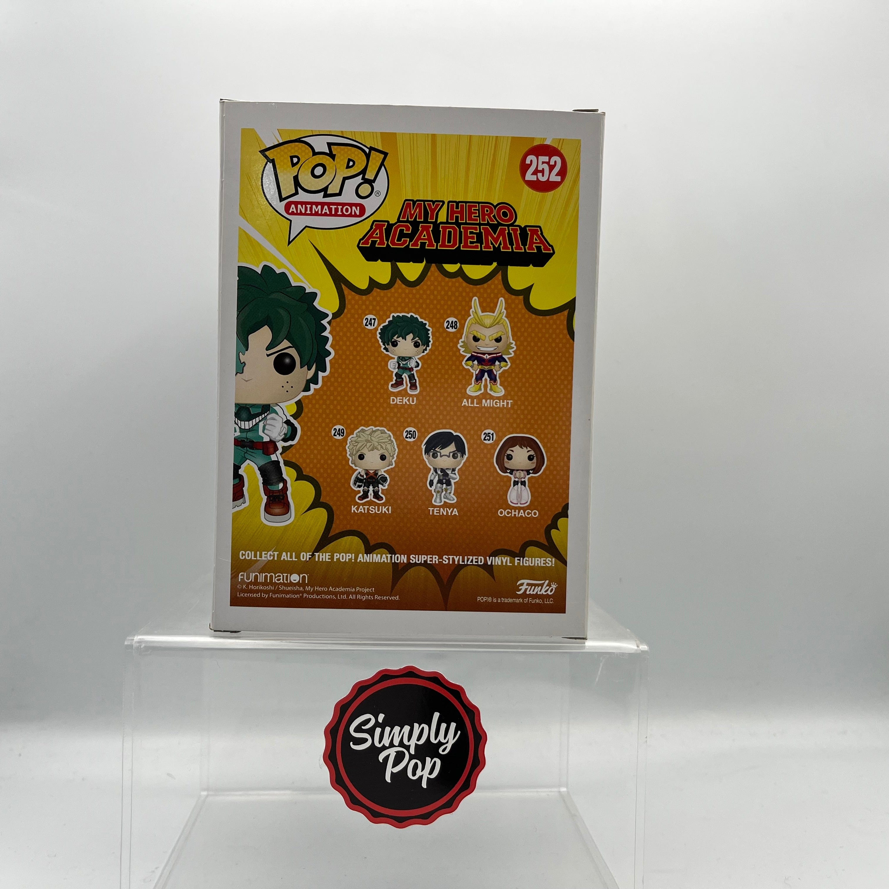 Funko Pop Deku (Battle) #252 First Run 2017 Hot Topic Exclusive My Hero Academia