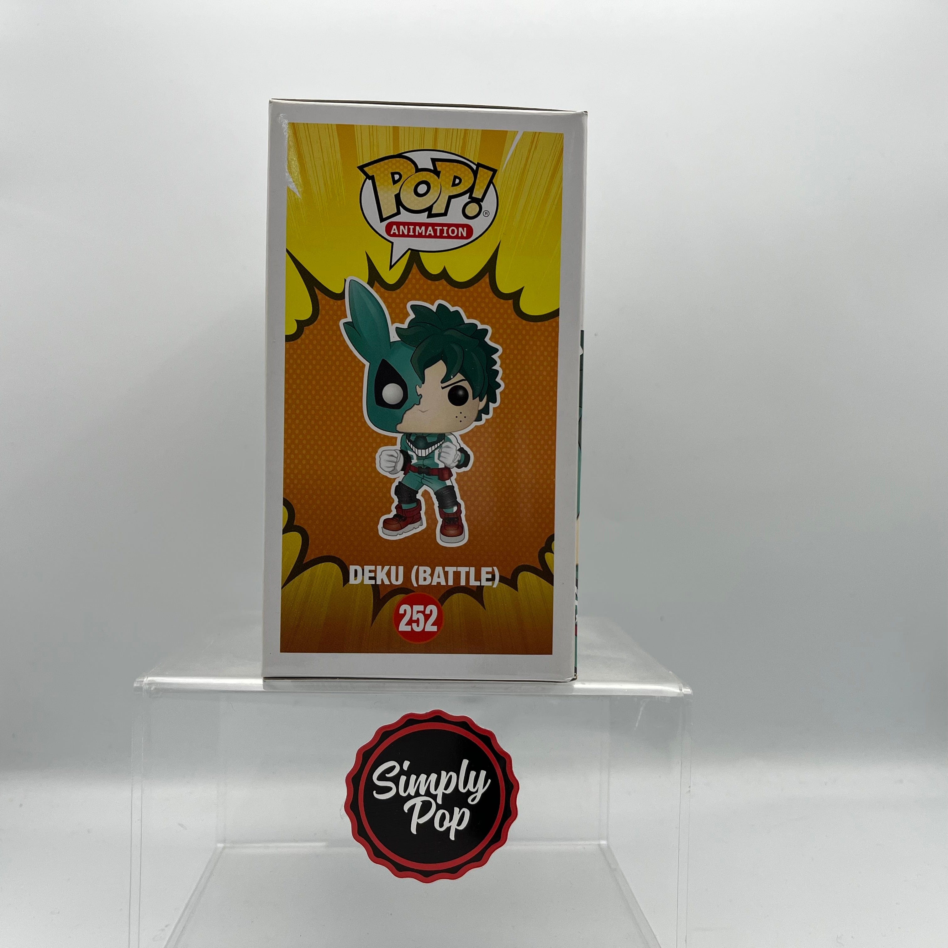 Funko Pop Deku (Battle) #252 First Run 2017 Hot Topic Exclusive My Hero Academia