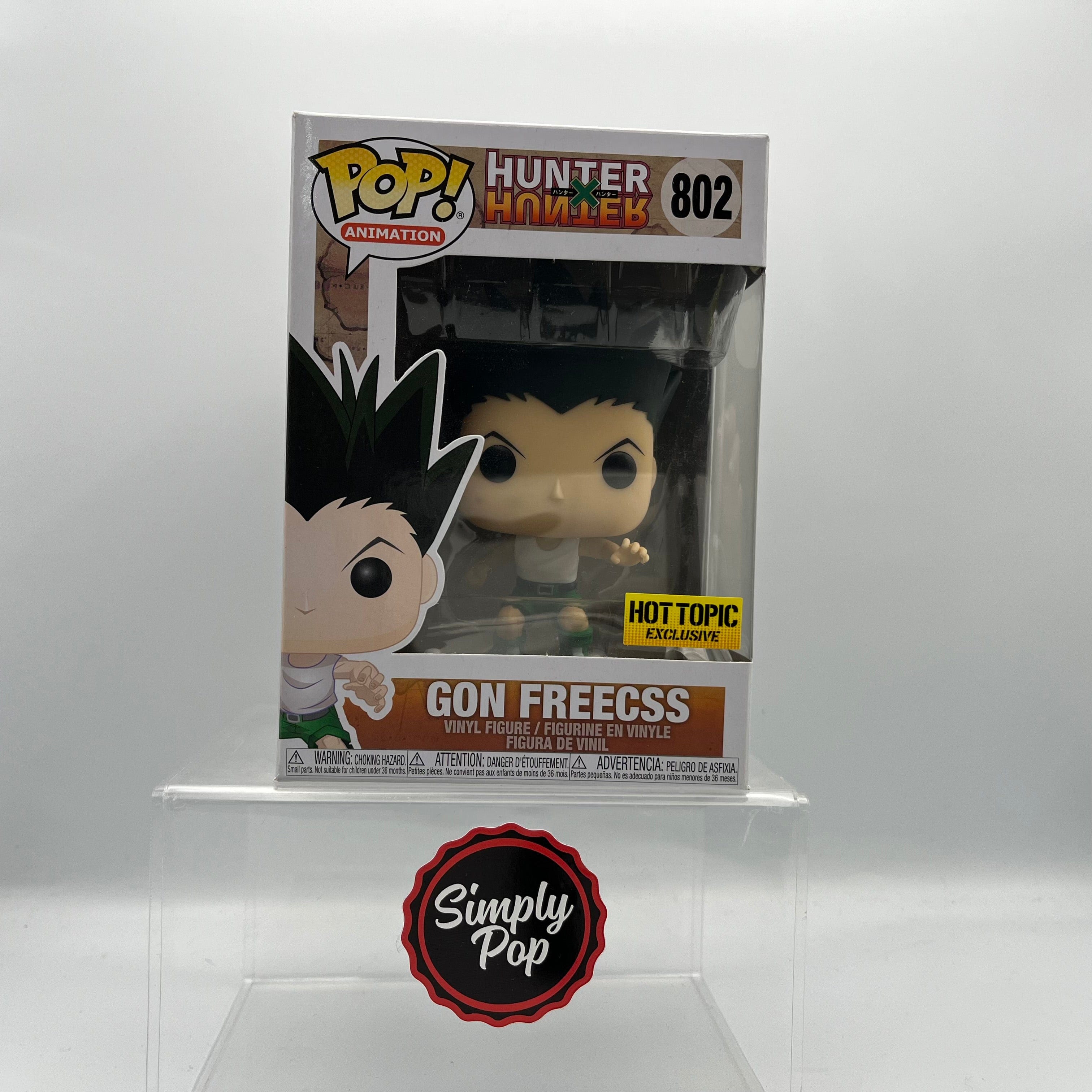 Funko Pop Gon Freecss #802 Hot Topic Exclusive Hunter x Hunter Animation - B