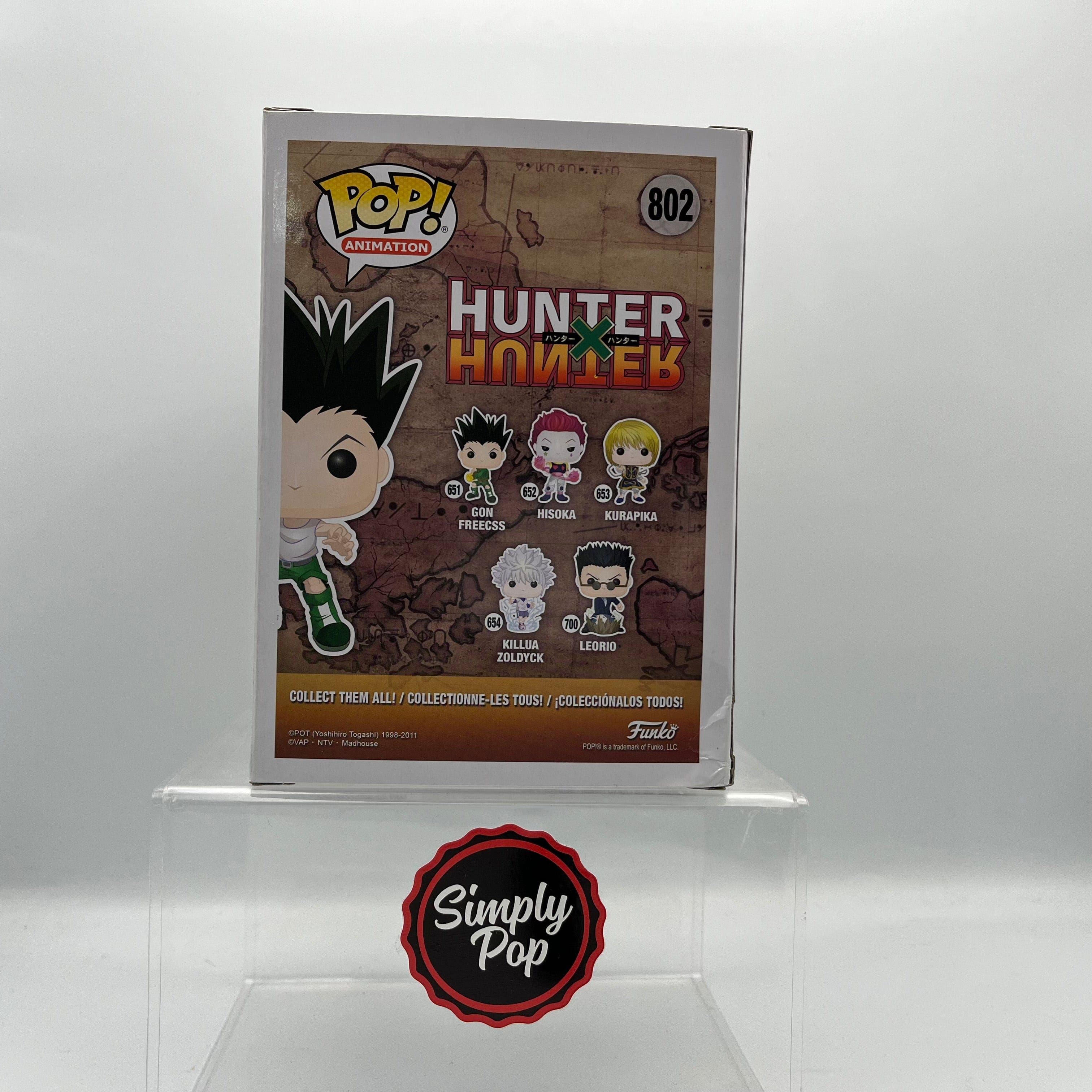 Funko Pop Gon Freecss #802 Hot Topic Exclusive Hunter x Hunter Animation - B