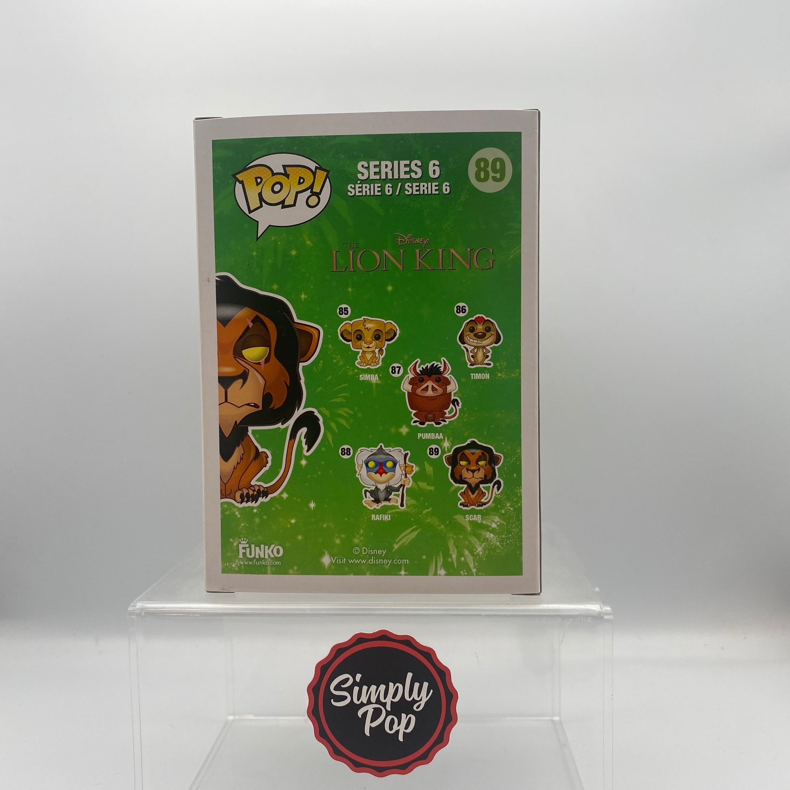 Funko Pop Scar #89 Vaulted Disney The Lion King