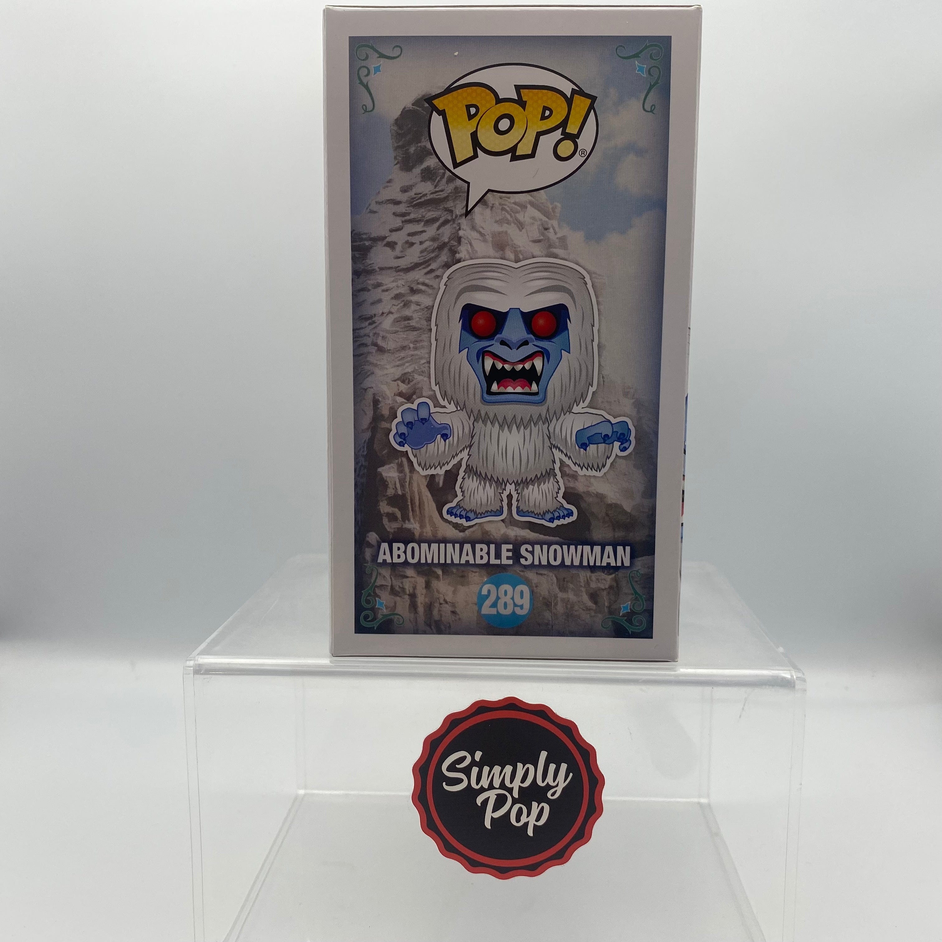 Funko Pop Abominable Snowman #289 Diamond Collection Disney Store Exclusive