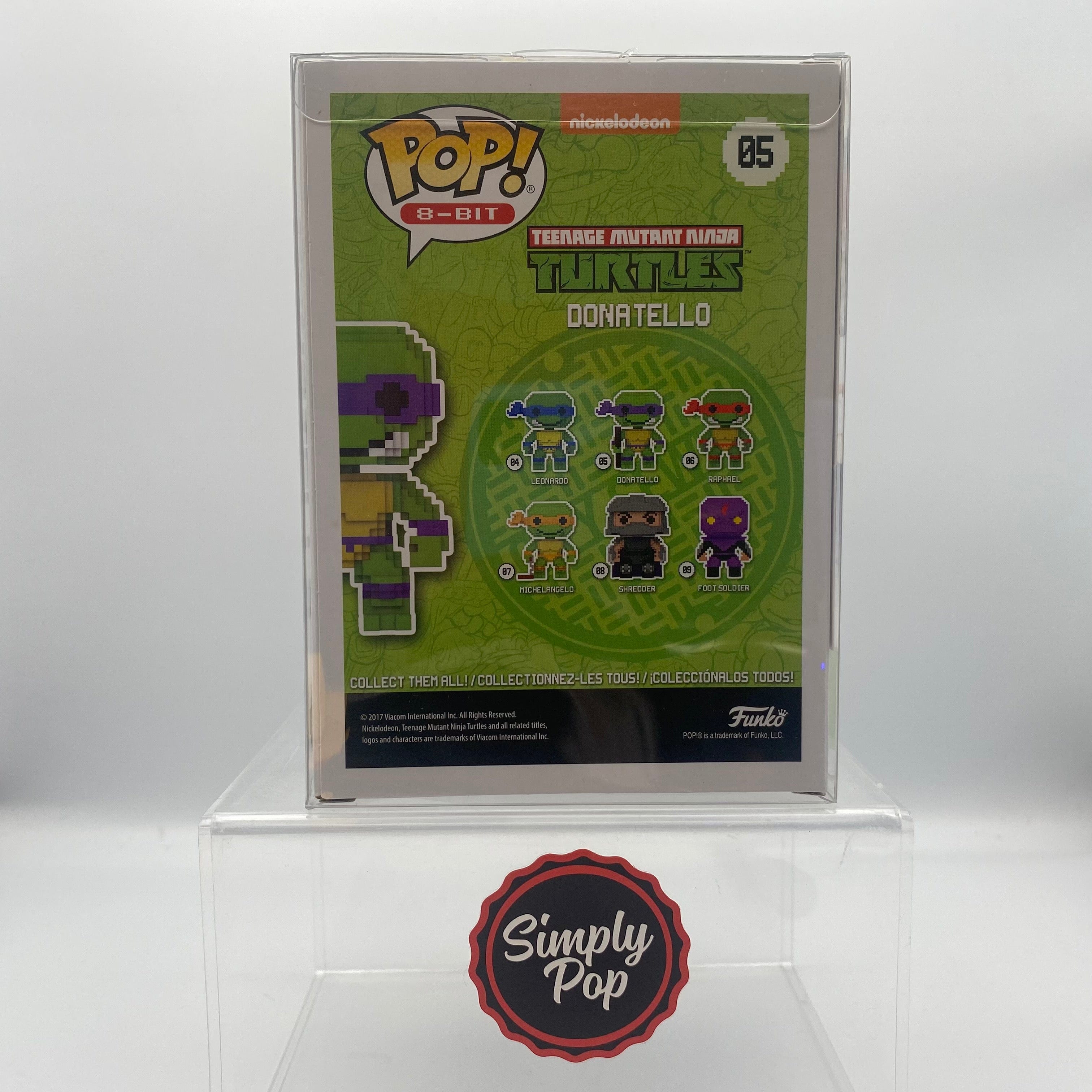 Funko Pop Donatello 8 - bit #05 Autographed Signed 1/10 Limited Edition Kevin Eastman 7BAP