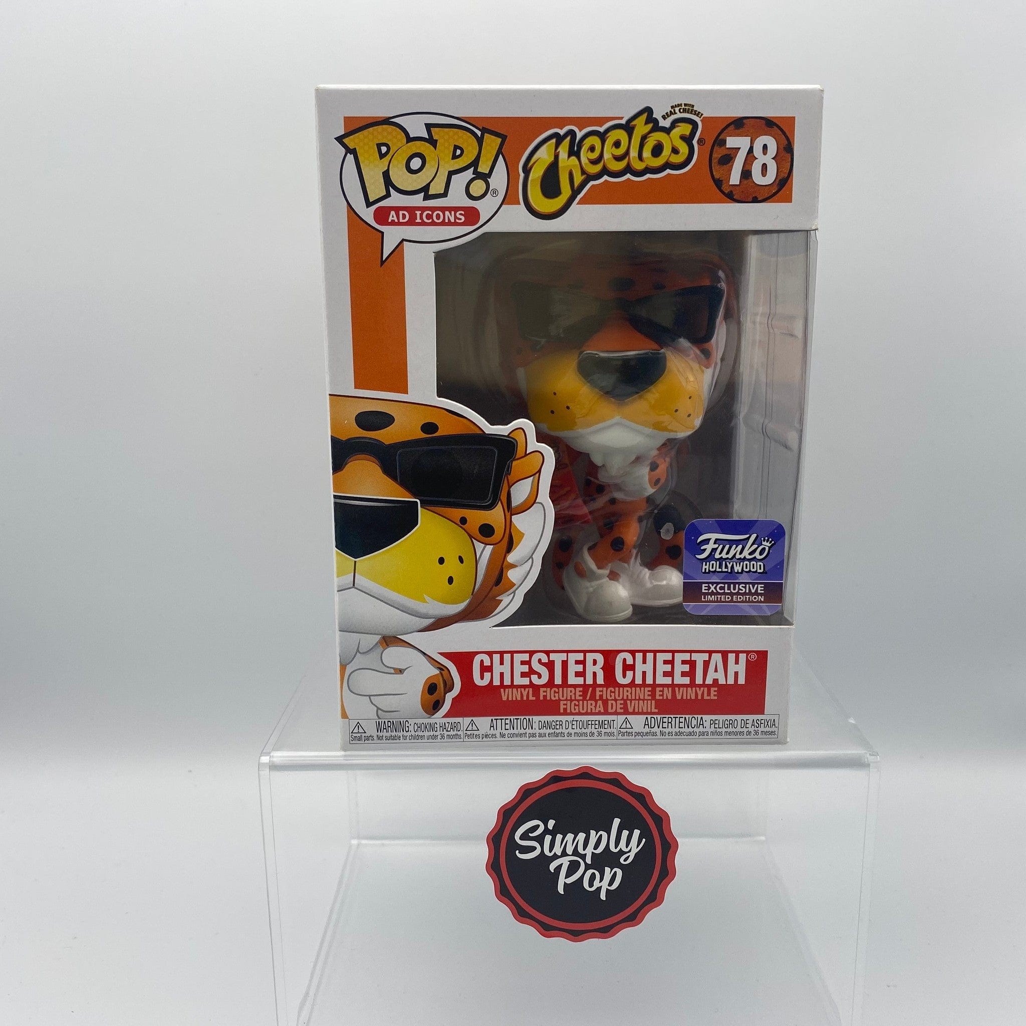 Funko Pop Chester Cheetah (With Crunchy Cheetos) #78 Hollywood Store Exclusive