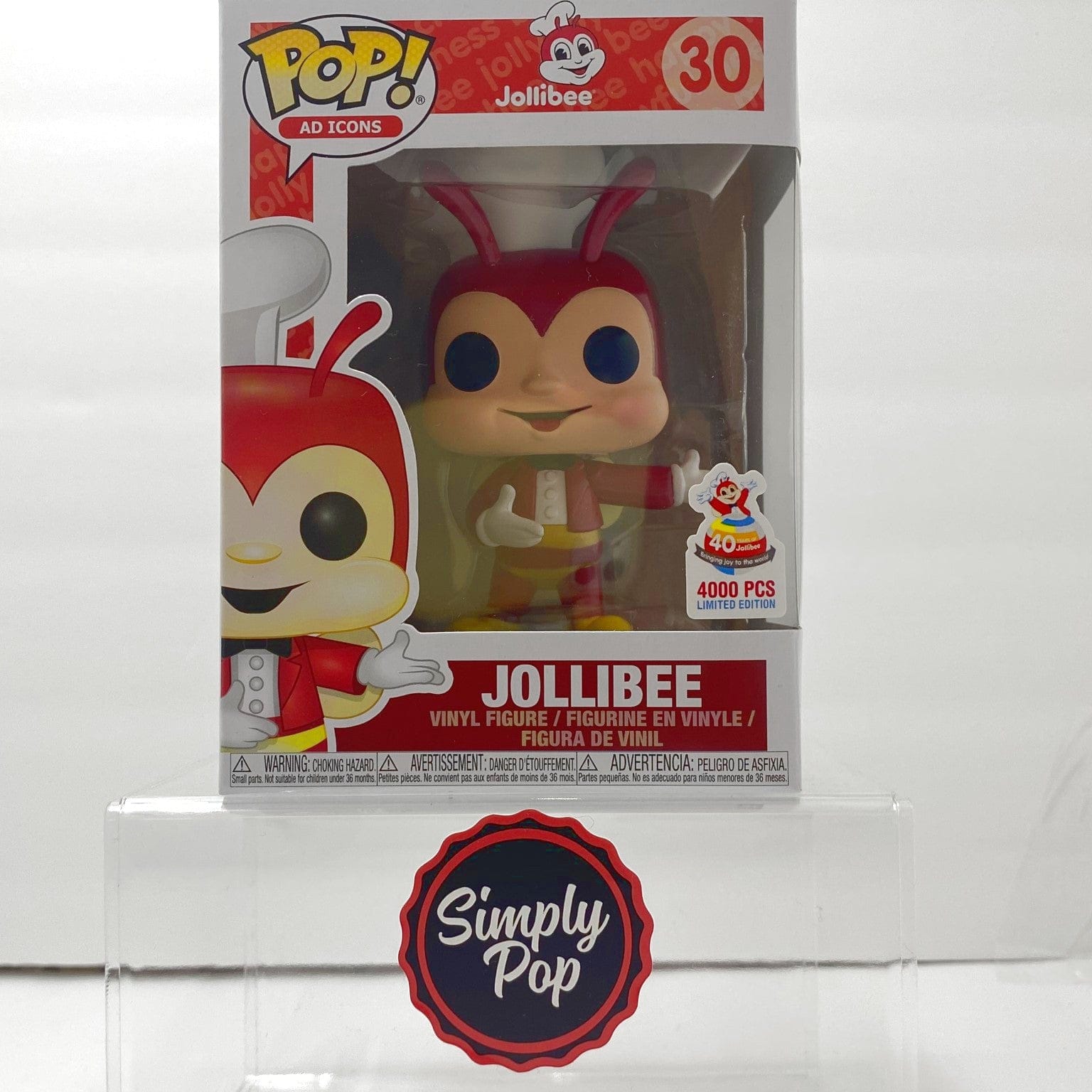 Funko Pop Jollibee Metallic #30 Limited Edition to 4000 pcs