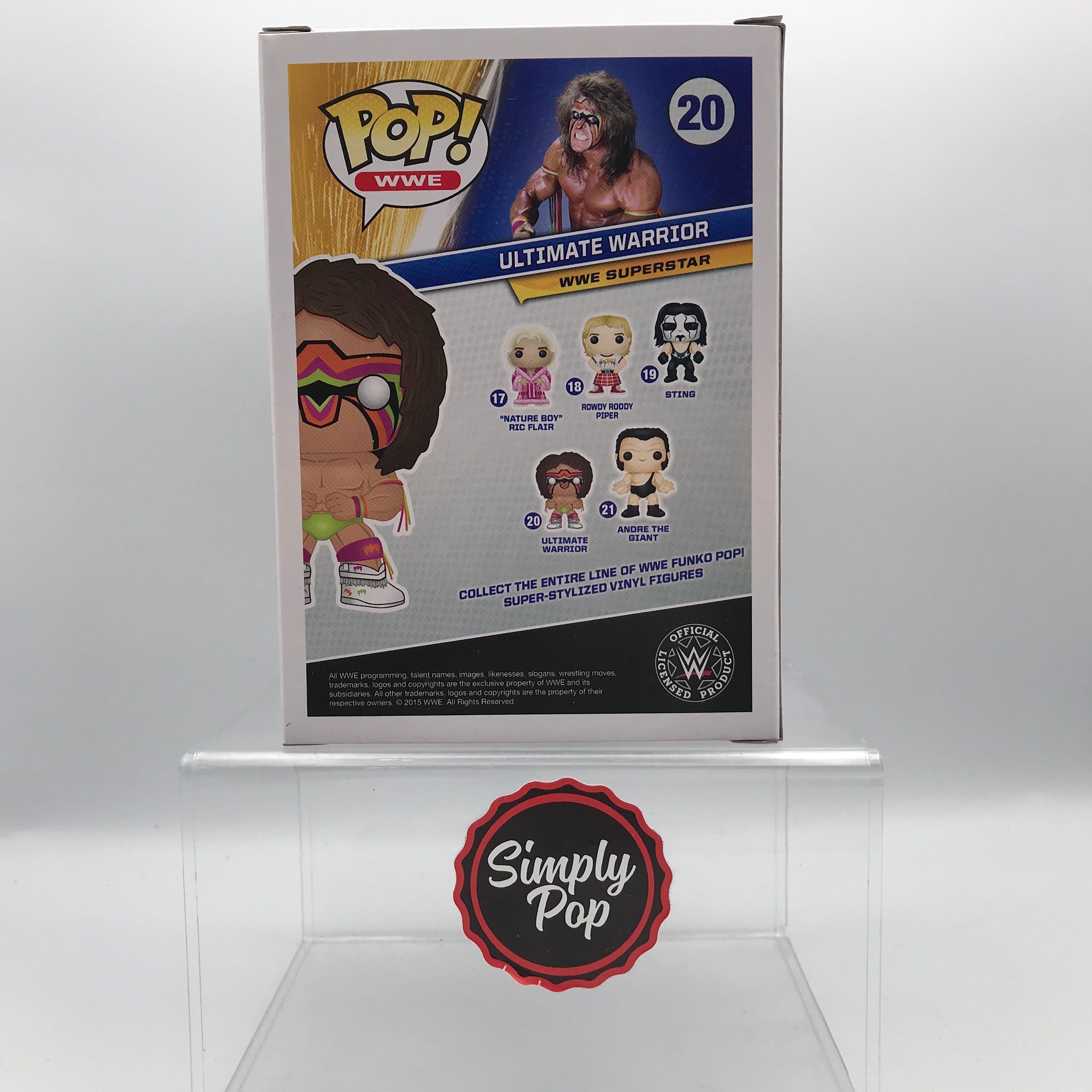 Funko Pop Ultimate Warrior #20 Vaulted WWE