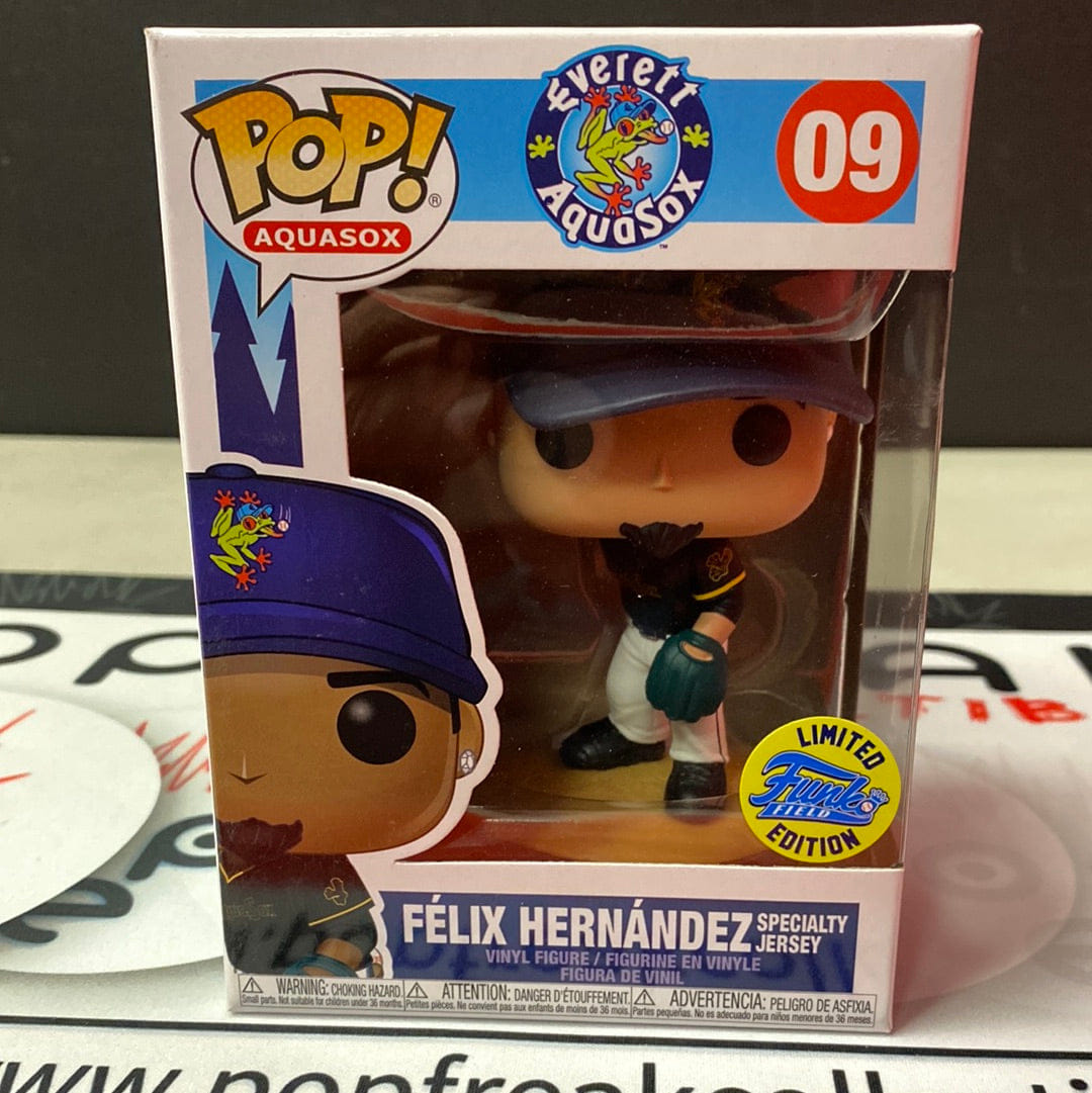 Funko Pop Baseball: Everett Aquasox - Felix Hernandez Specialty Jersey (Funko Field)