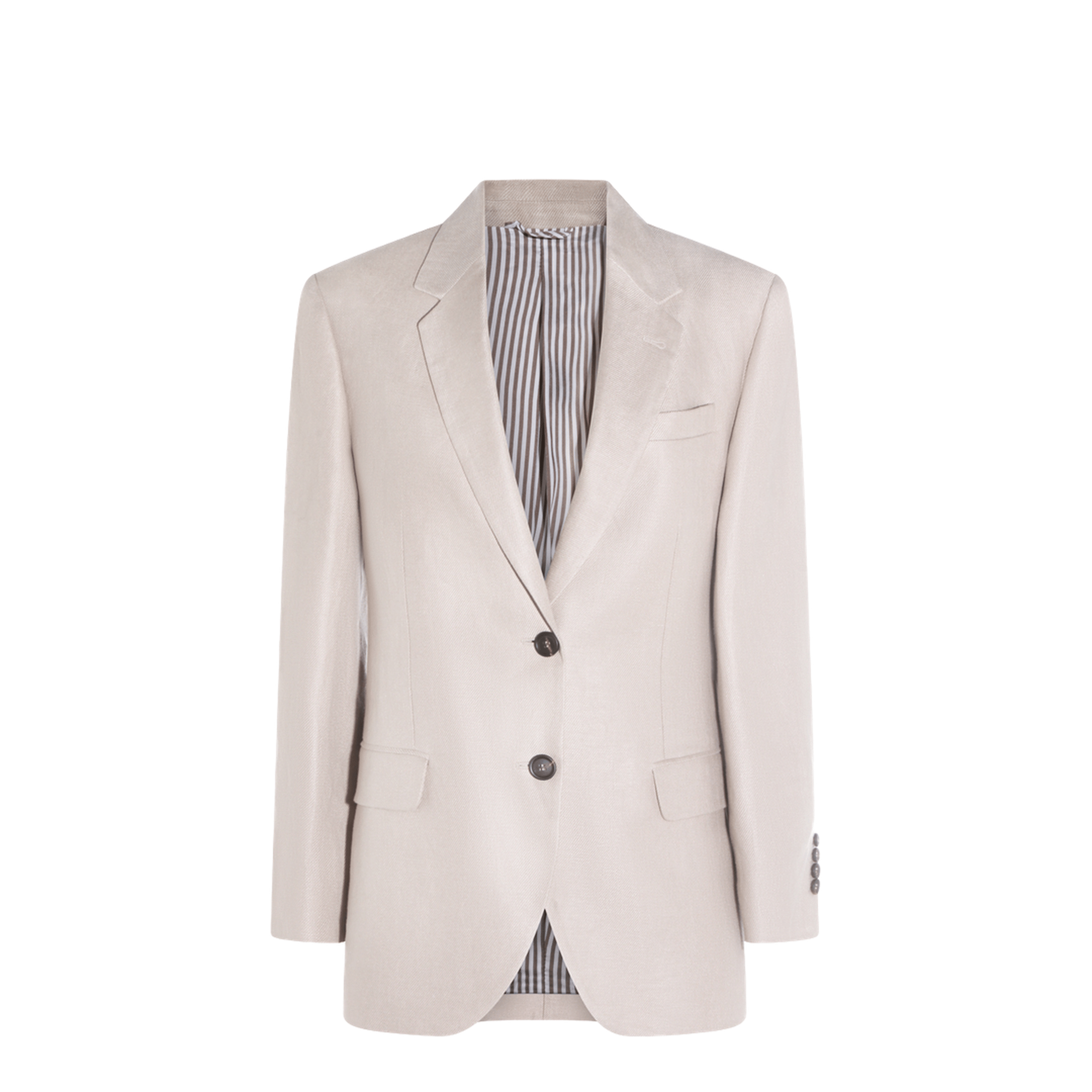 Brunello Cucinelli Linen Long Sleeve Jacket