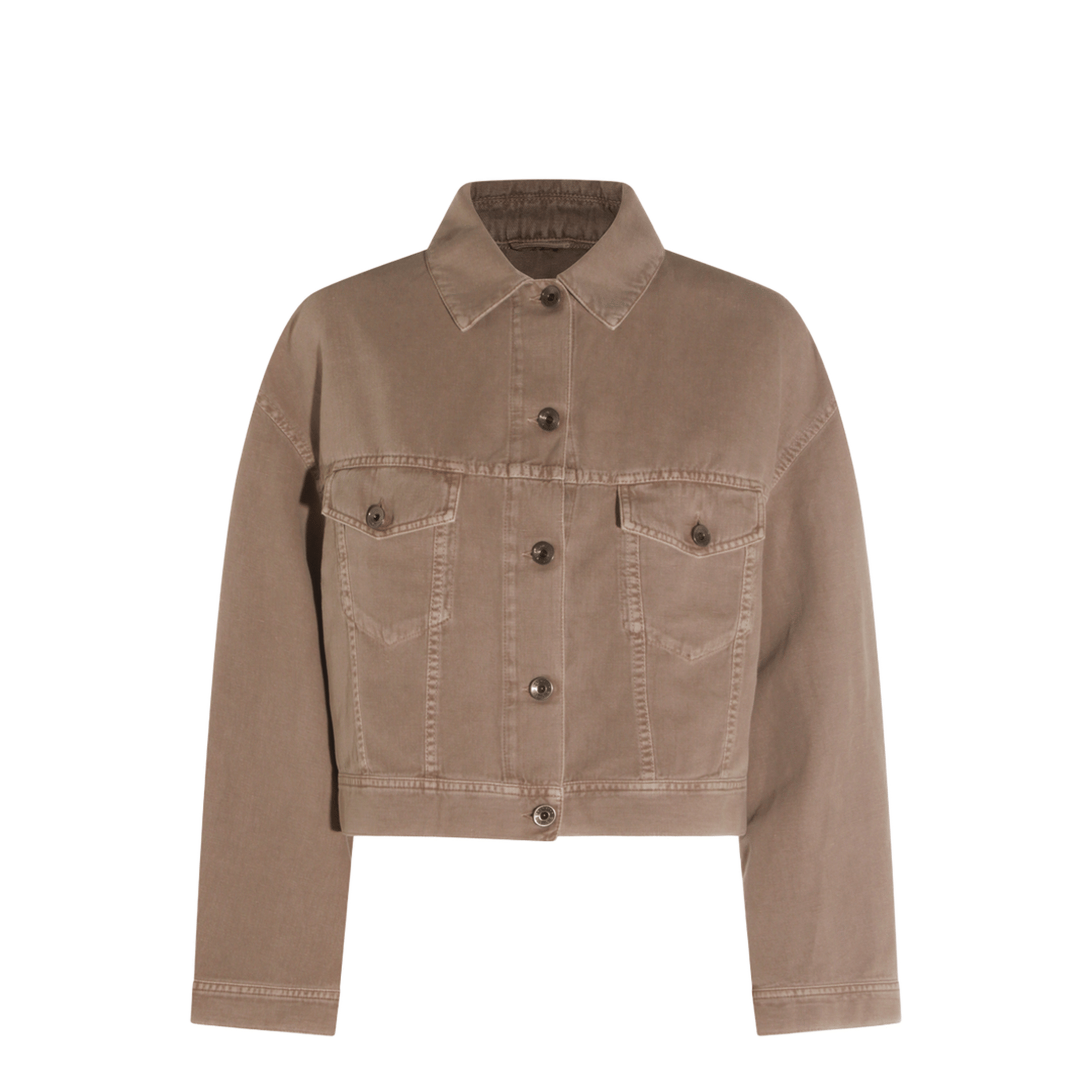 Brunello Cucinelli Women's Cropped Jackets Brown