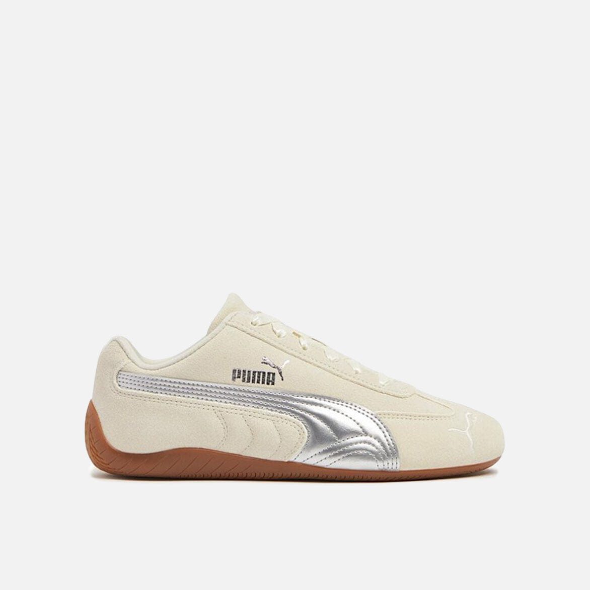 PUMA SPEEDCAT METALLIC JR - ALPINE SNOW / METALLIC SILVER