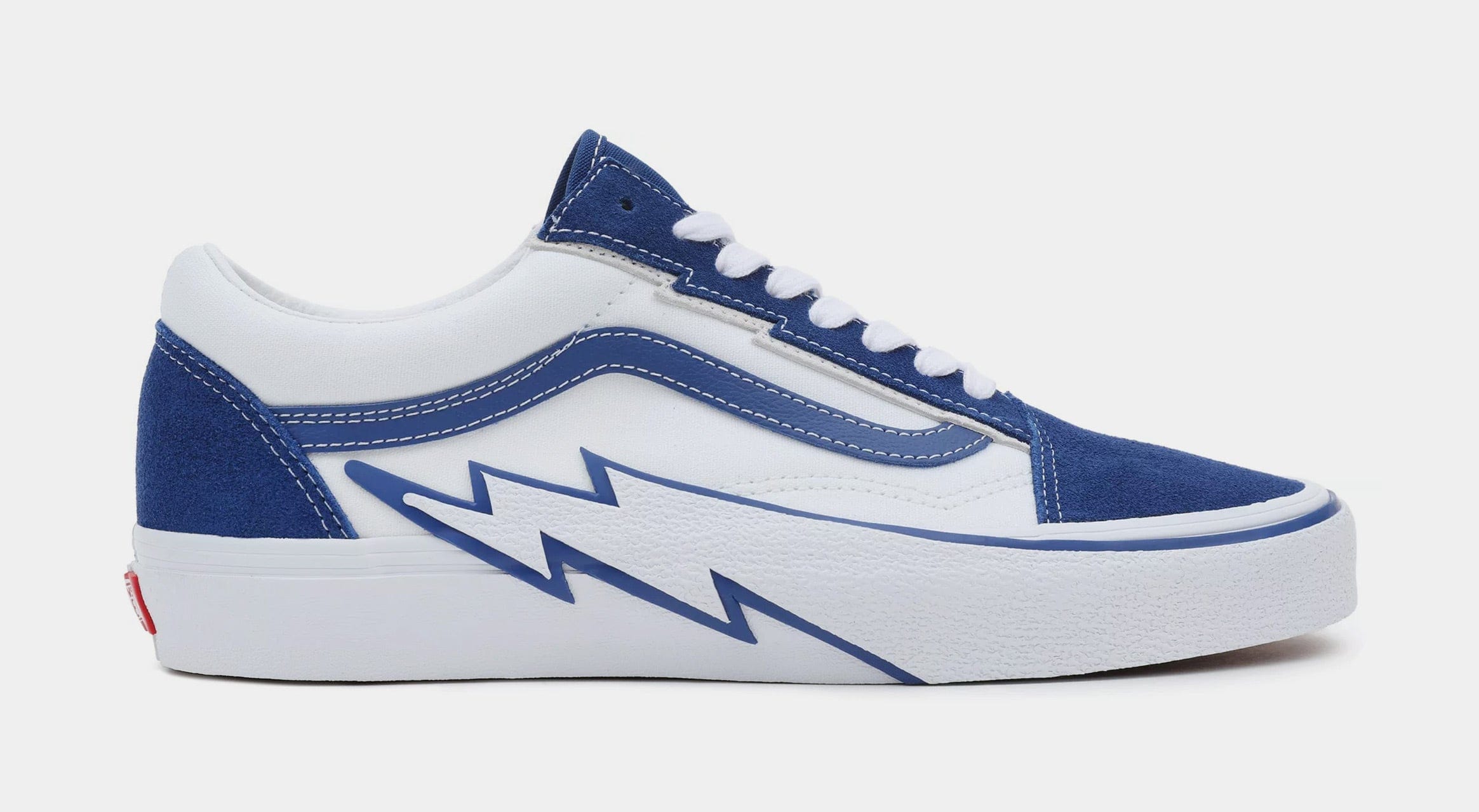 Vans Old Skool Bolt Mens Skate Shoes (White/Blue)