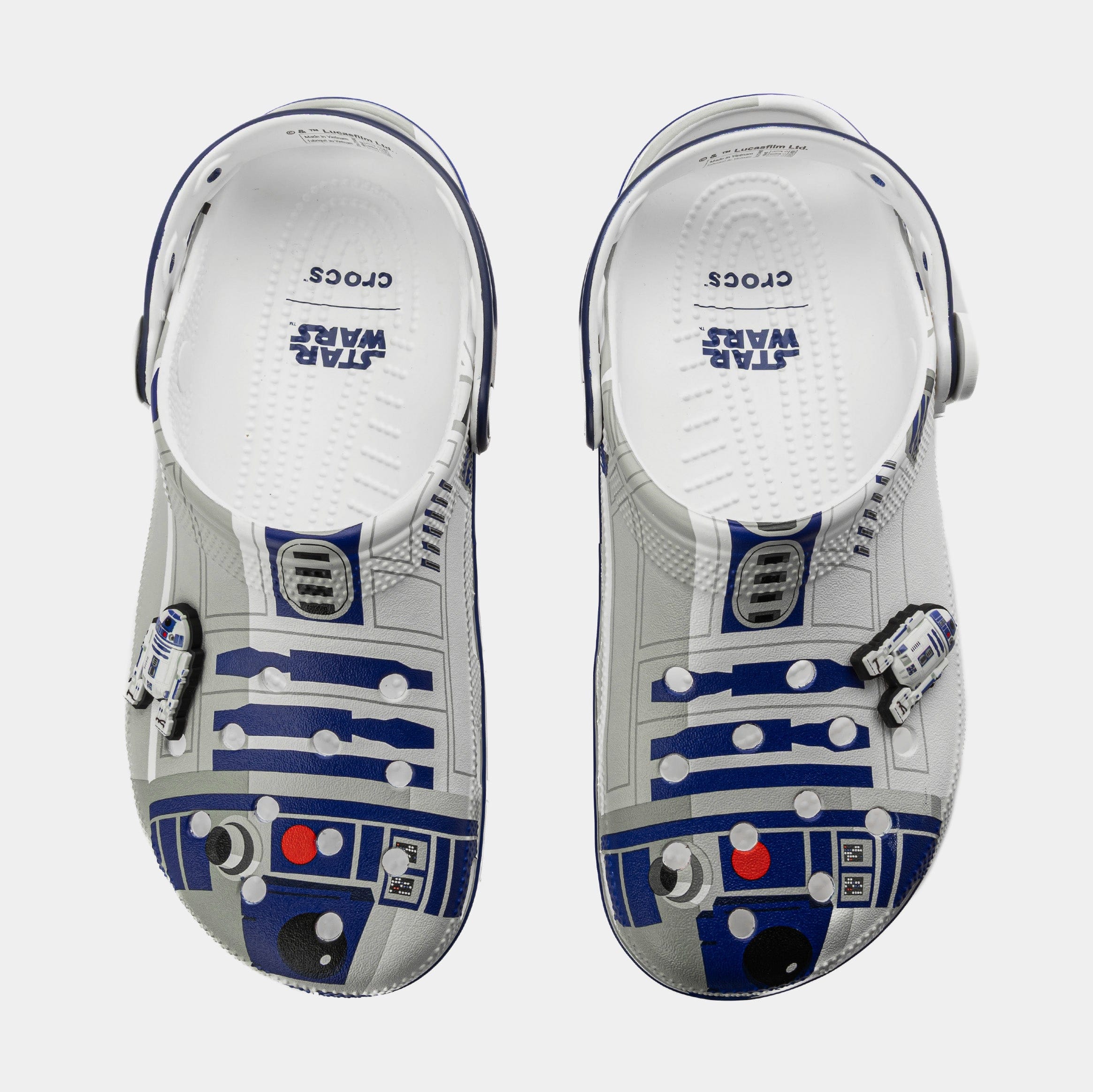 CROCS Star Wars R2 - D2 Classic Clog Mens Lifestyle Sandals (White/Blue/Light Grey)