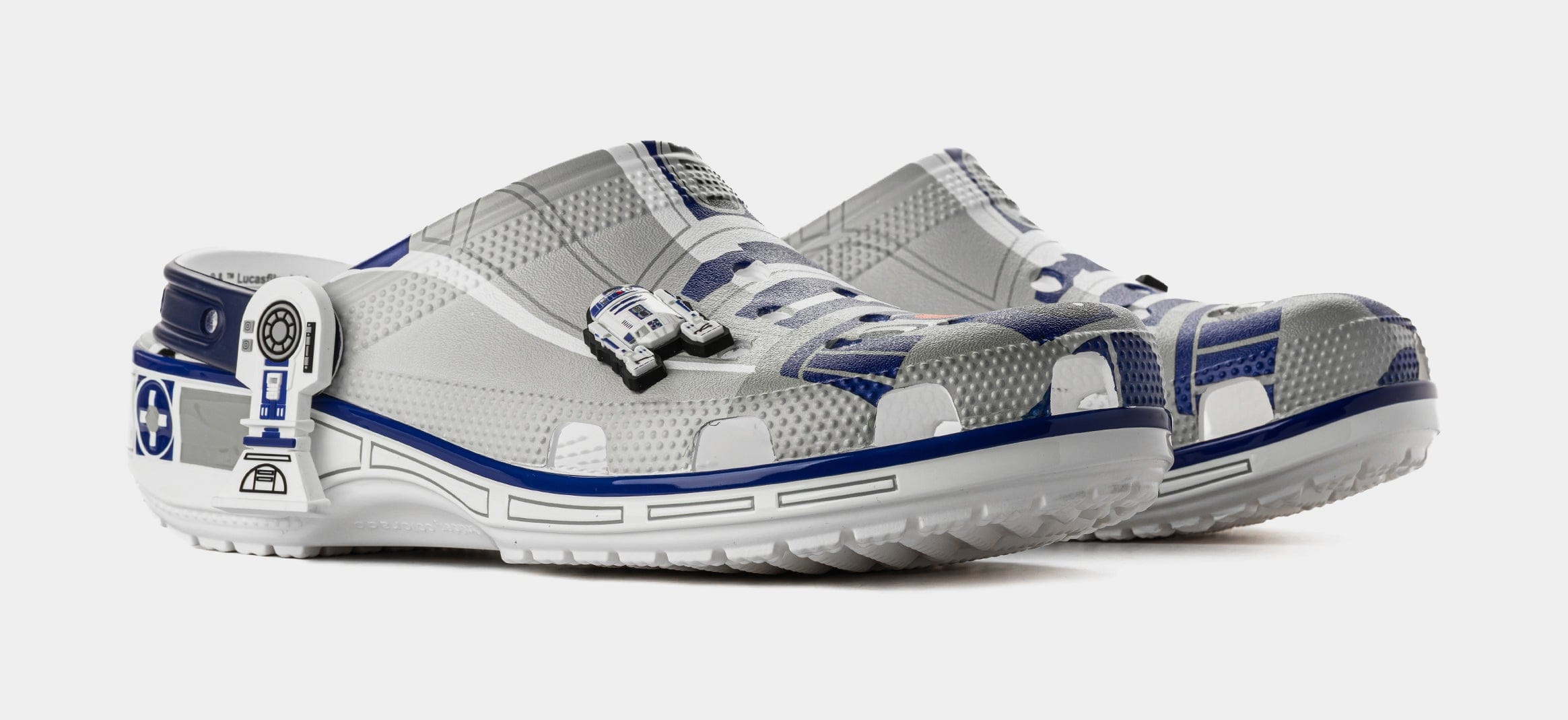 CROCS Star Wars R2 - D2 Classic Clog Mens Lifestyle Sandals (White/Blue/Light Grey)