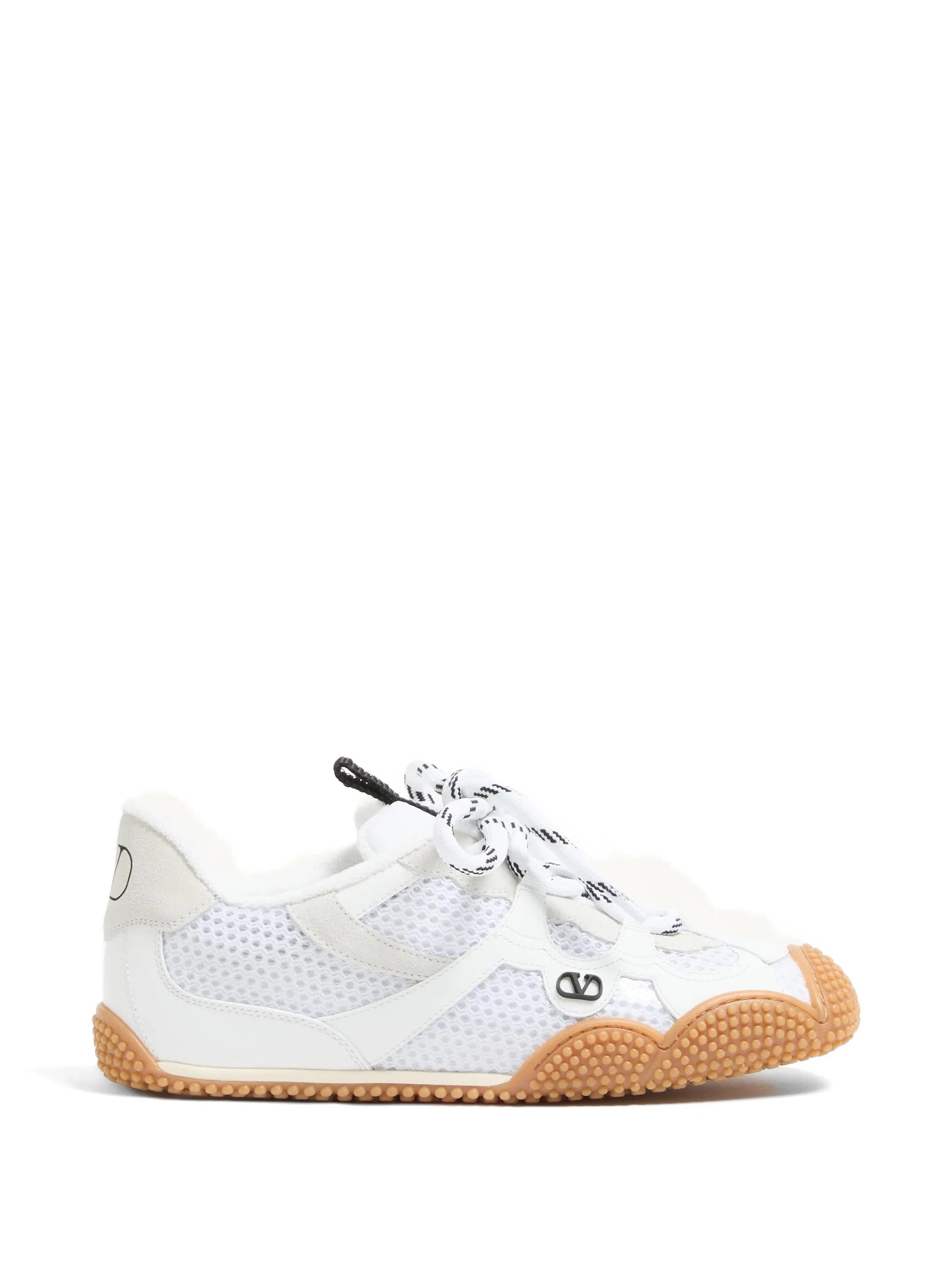 Valentino Garavani Amphibia sneakers in rubberized calfskin and split leather