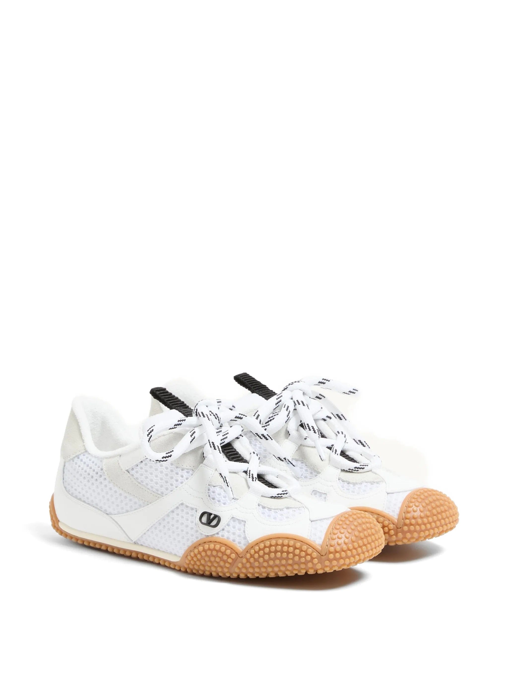 Valentino Garavani Amphibia sneakers in rubberized calfskin and split leather