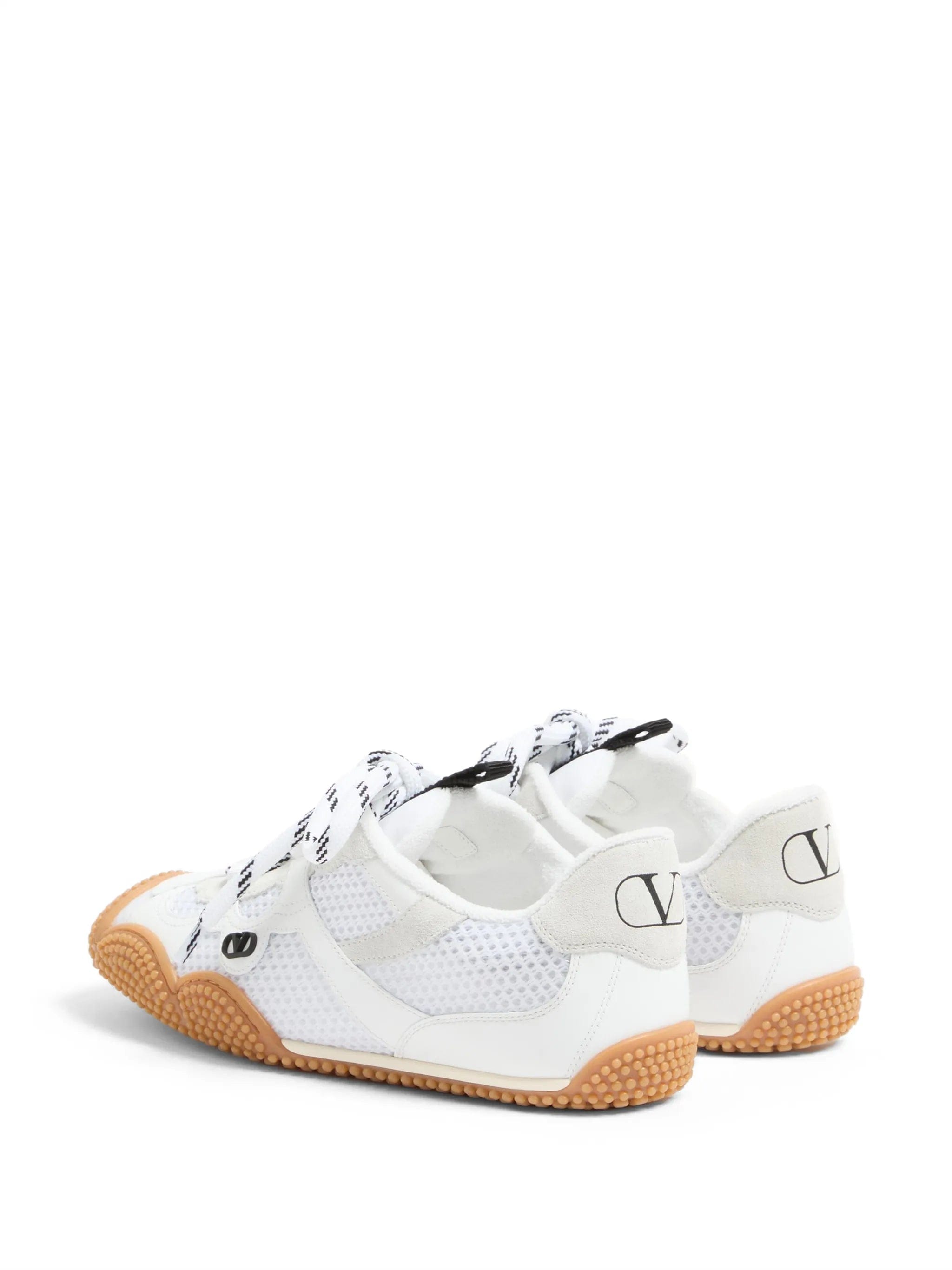 Valentino Garavani Amphibia sneakers in rubberized calfskin and split leather