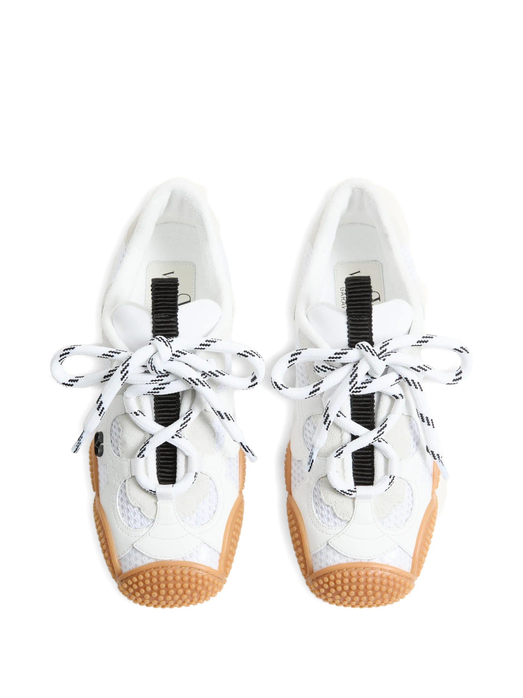 Valentino Garavani Amphibia sneakers in rubberized calfskin and split leather