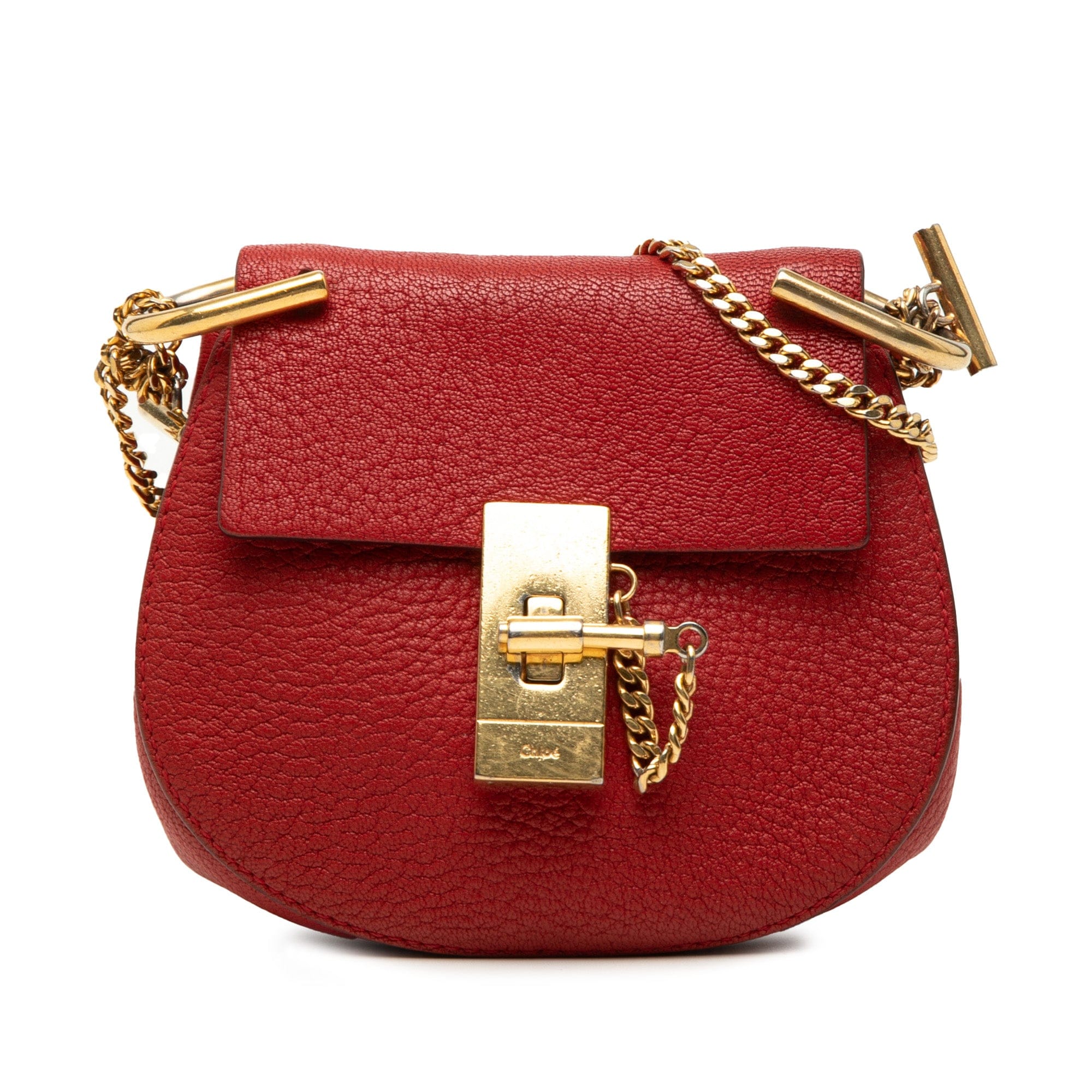 Chloé Nano Grained Lambskin Drew Crossbody