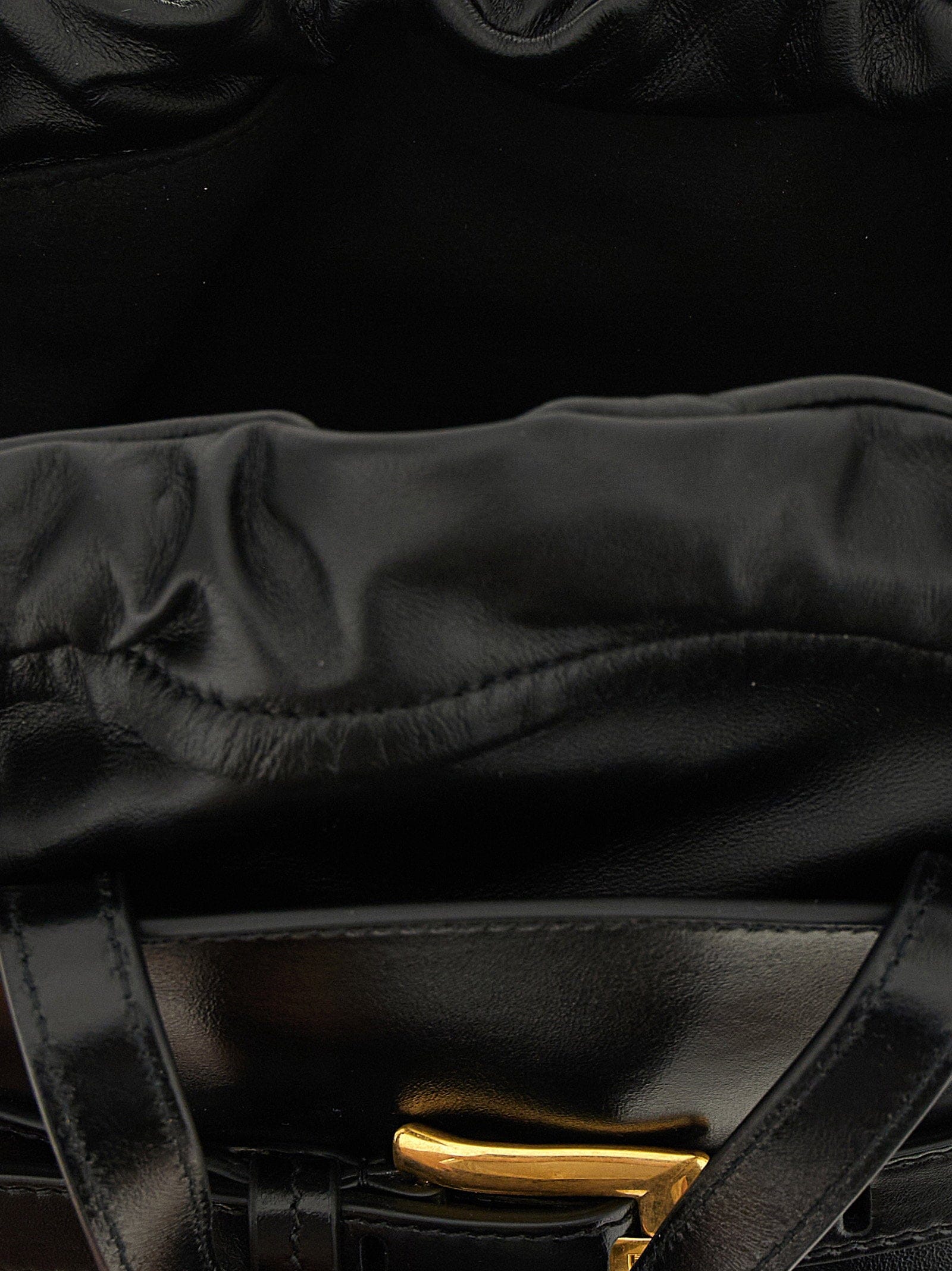 Balmain Shuffle Shoulder Bag — Black
