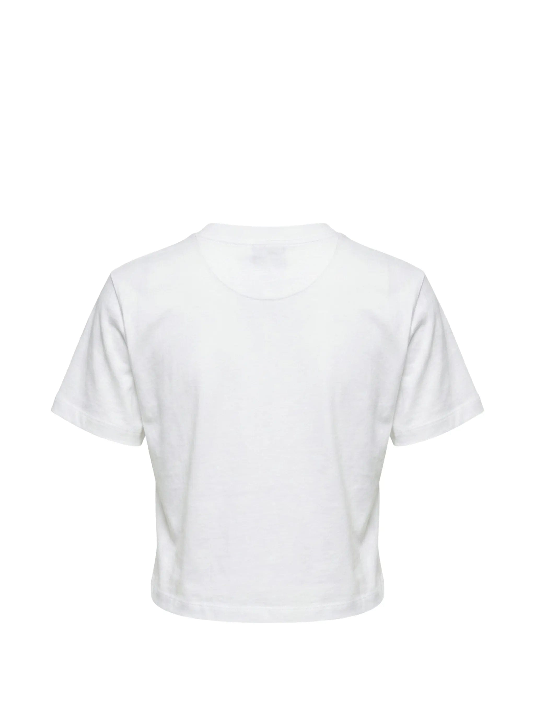 Miu Miu crew - neck logo - patch T - shirt