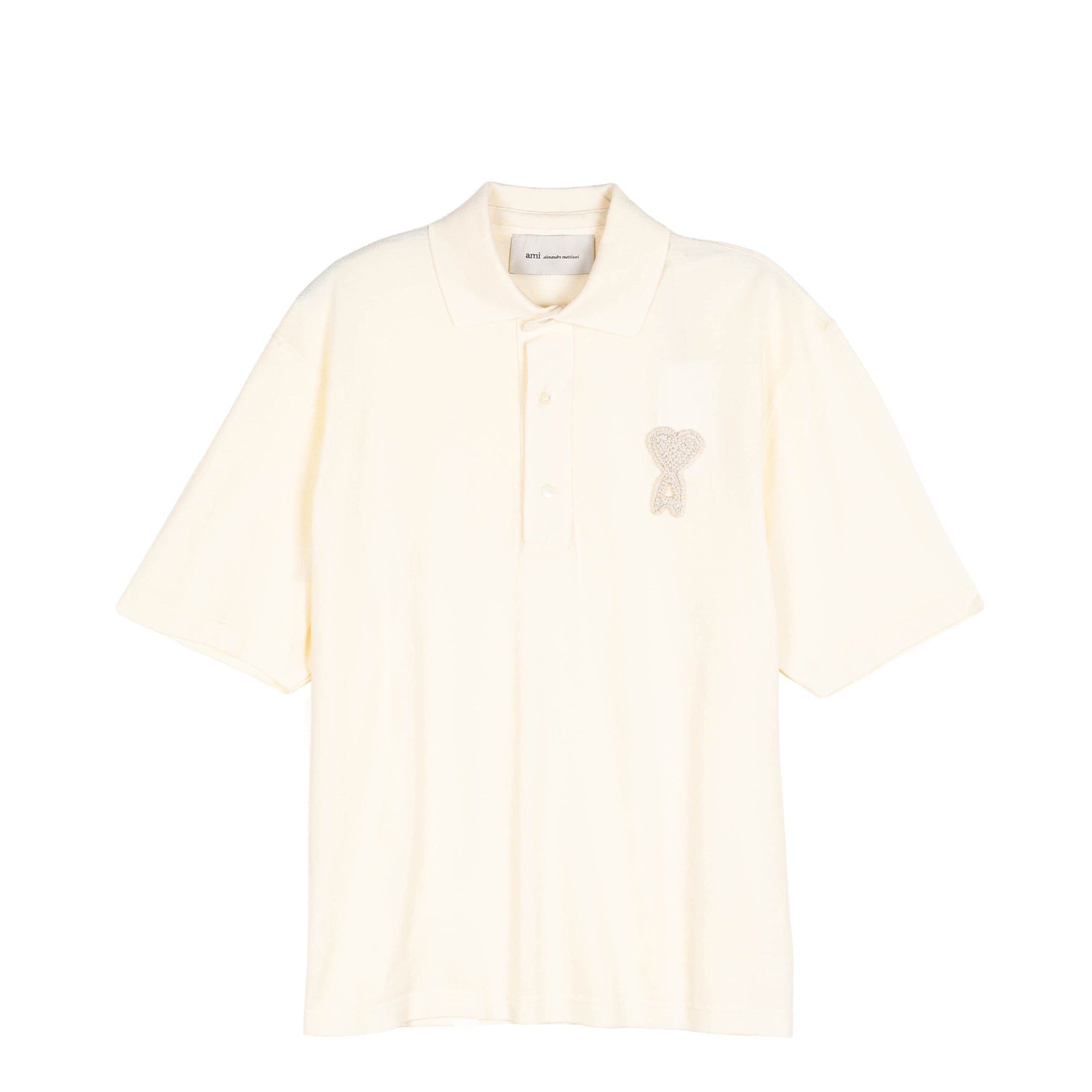 AMI Paris Ami De Coeur Knitted Patch Polo