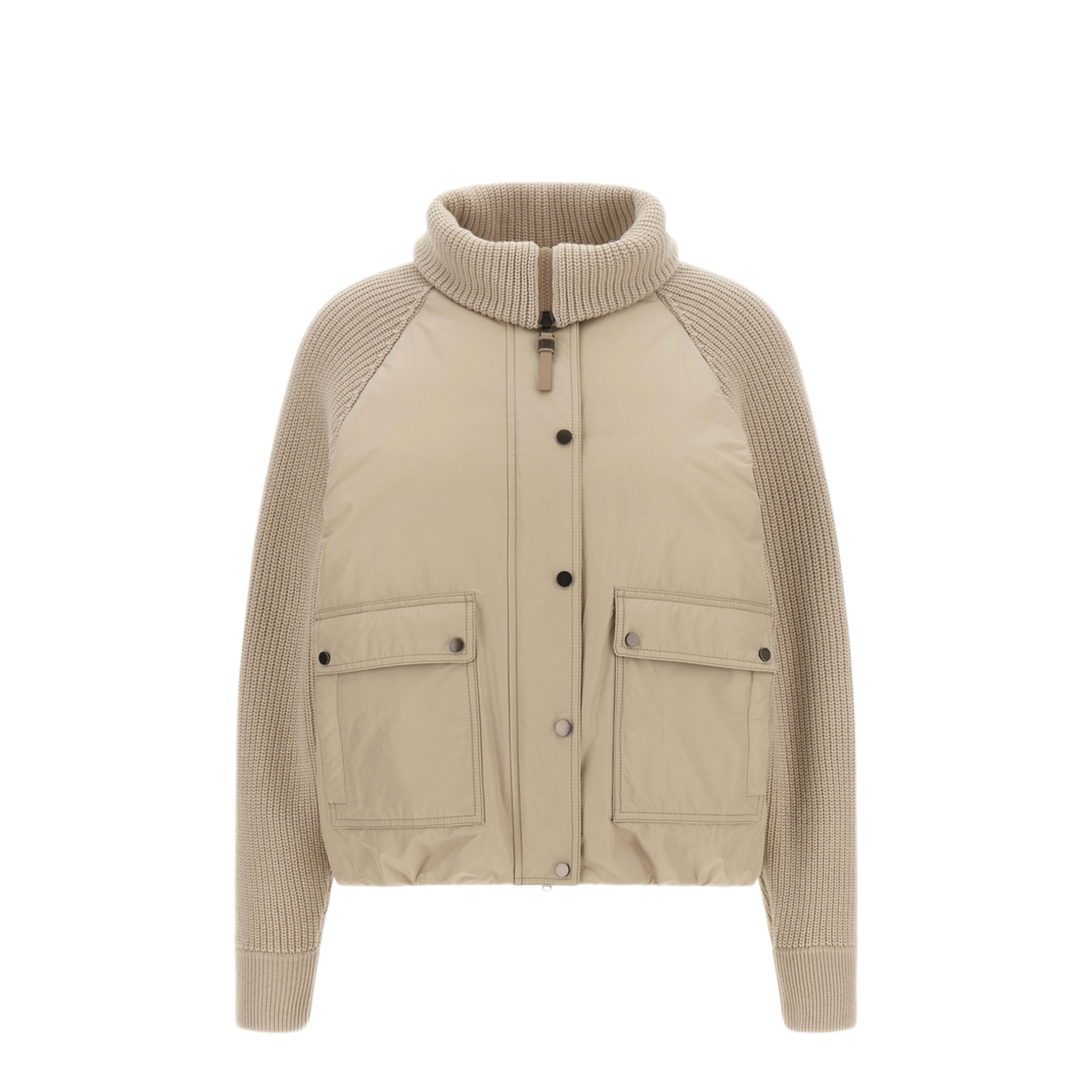 Brunello Cucinelli Knit Insert Down Jacket