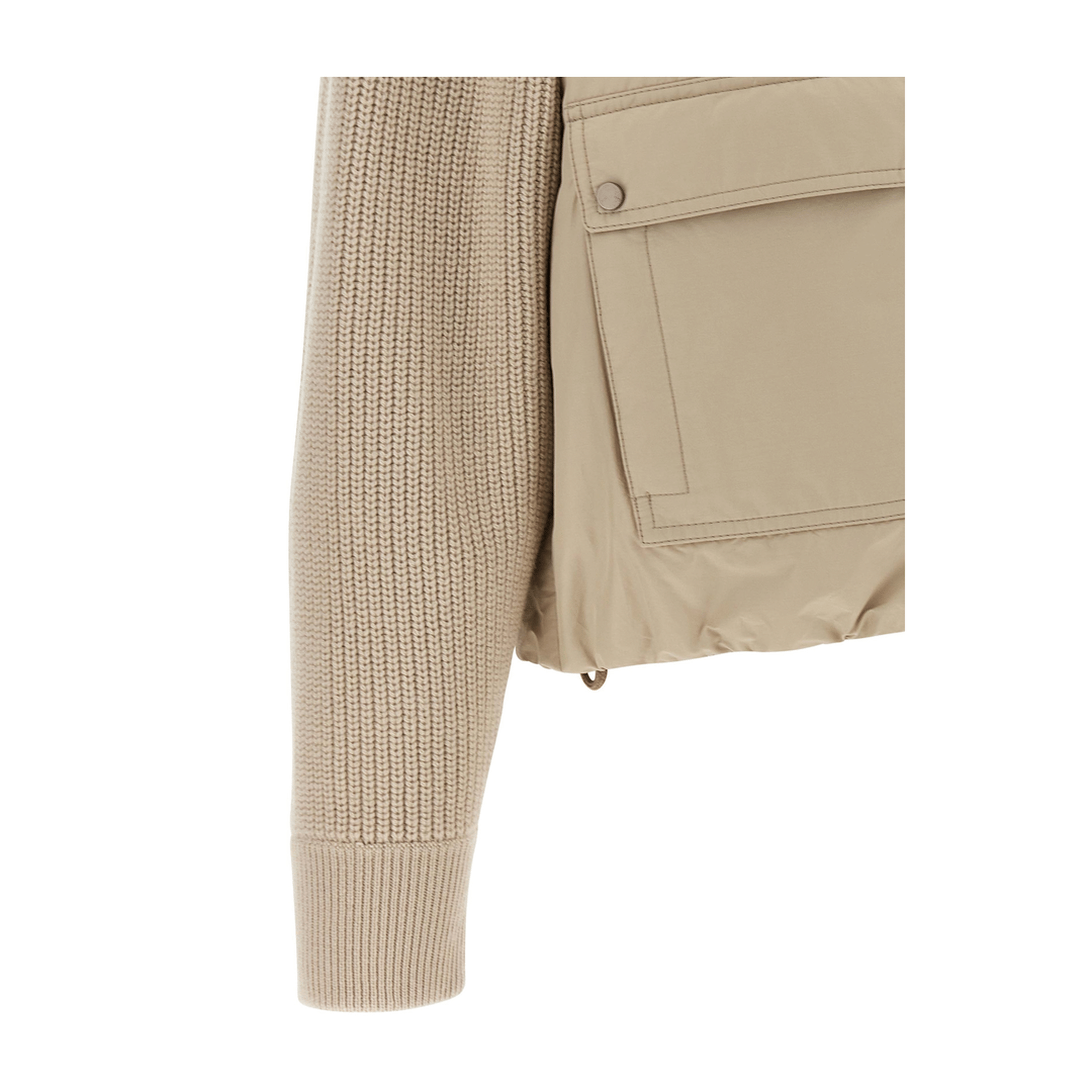 Brunello Cucinelli Knit Insert Down Jacket