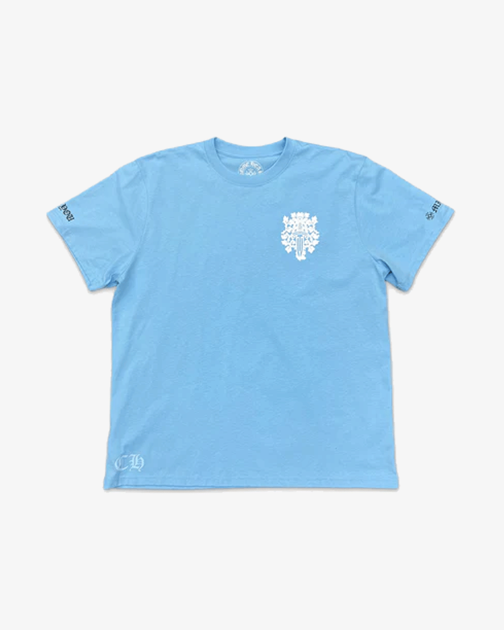 CHROME HEARTS MIAMI ART DAGGER BASEL EXCLUSIVE BABY BLUE T-Shirt