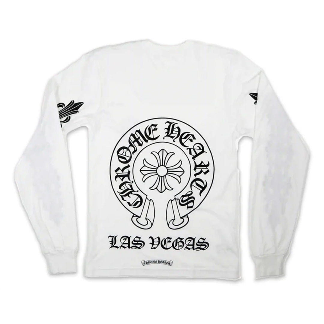 Chrome Hearts Las Vegas Exclusive Long Sleeve T - Shirt White
